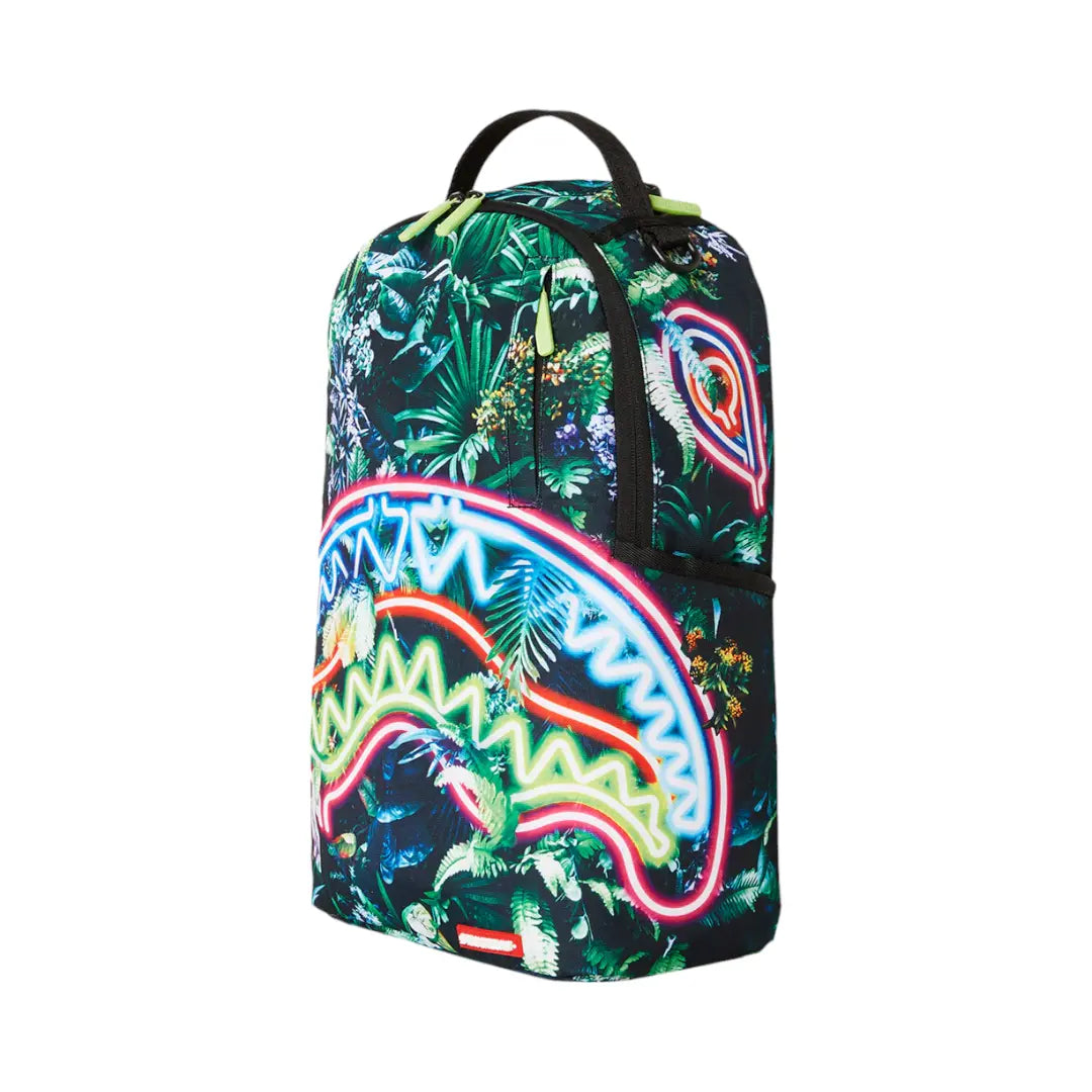 Neon Shark Jungle Dlxsr Backpack SPRAYGROUND