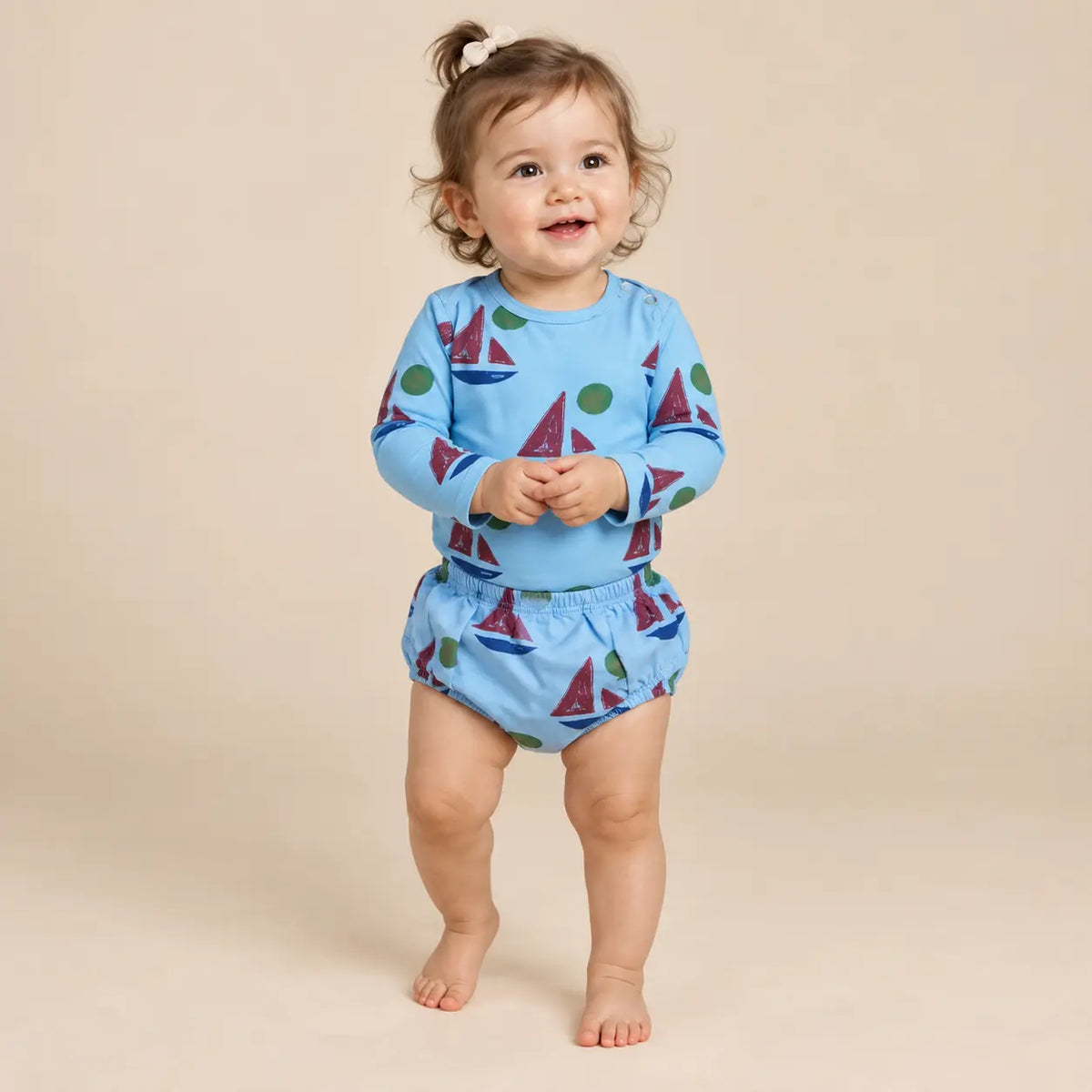 Baby Boat body & Culotte - 12M girl lookbook pose 2