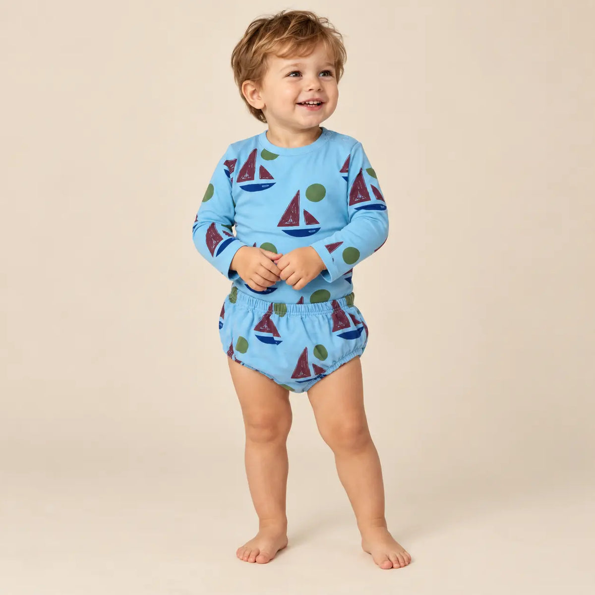 Baby Boat body & Culotte - 24M boy lookbook pose 2