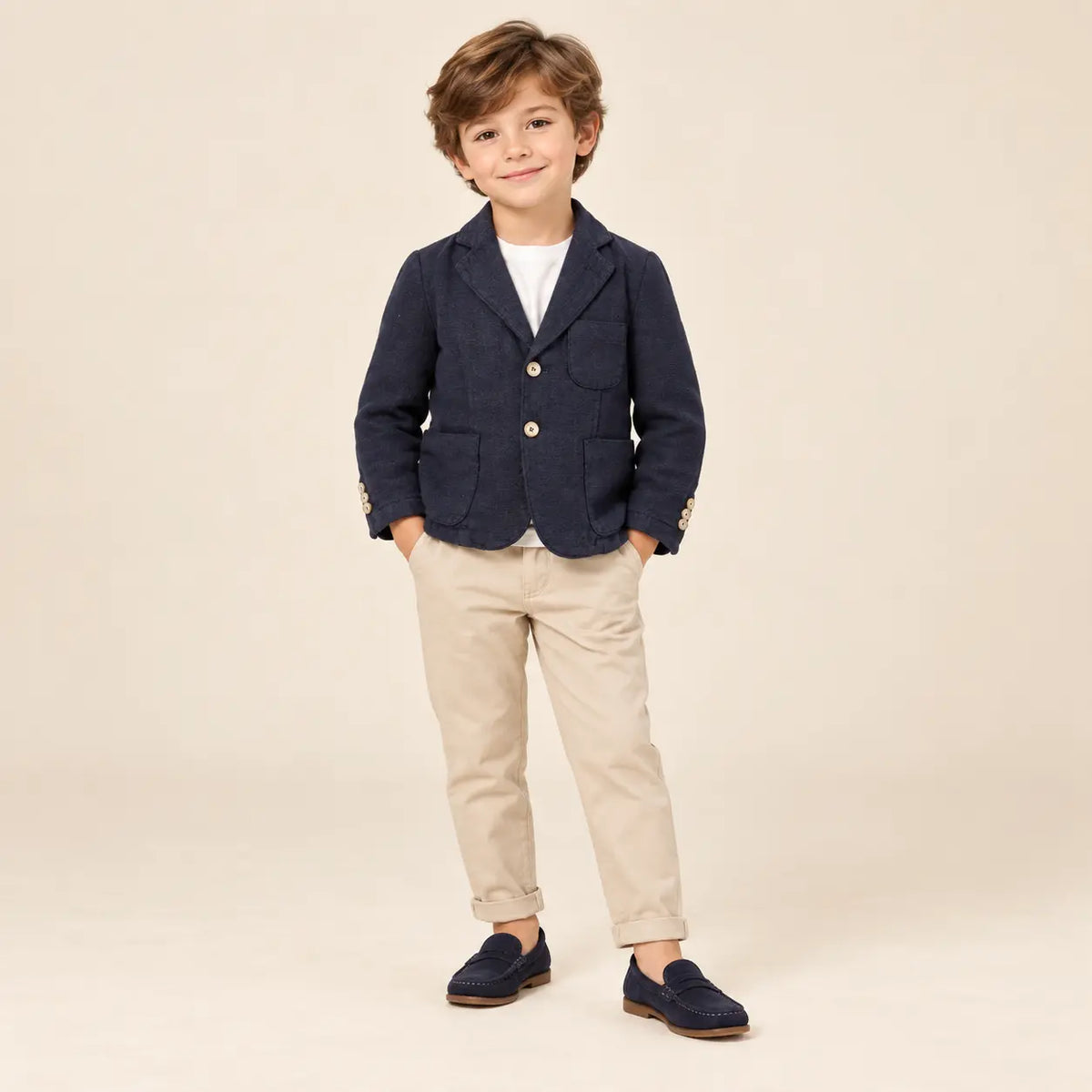 Boy 2 Buttons Jackets Blue lookbook image 1