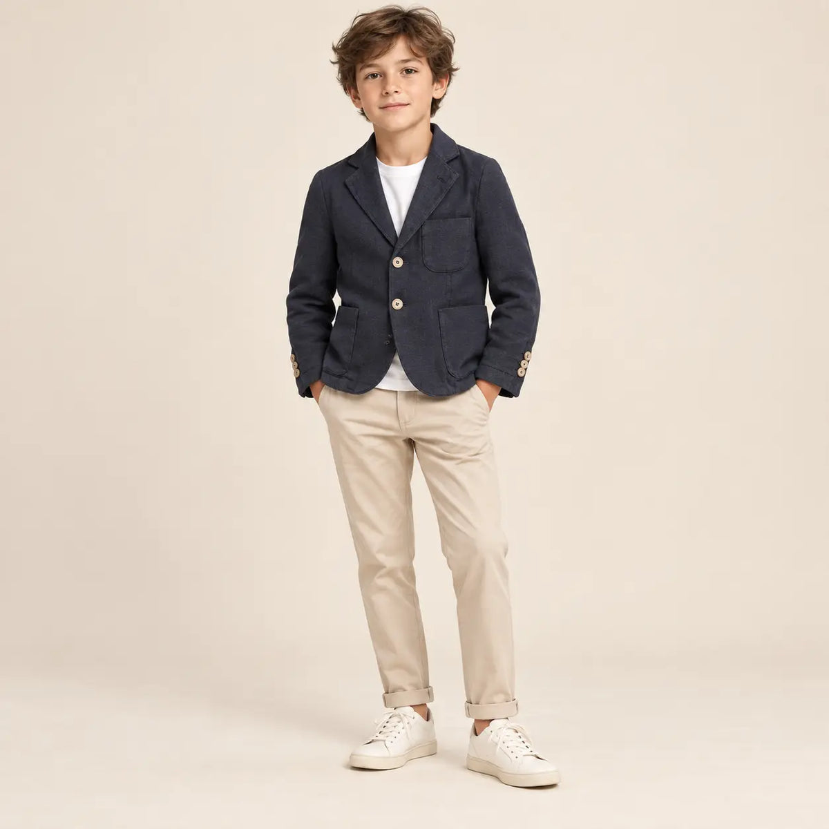Boy 2 Buttons Jackets Blue lookbook image 2