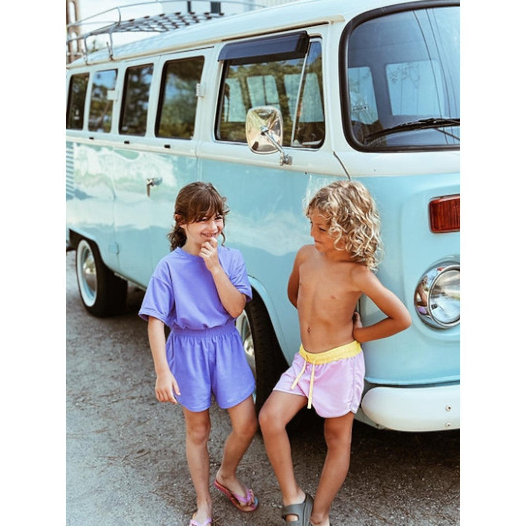 Purple Shorts & T-shirt Set