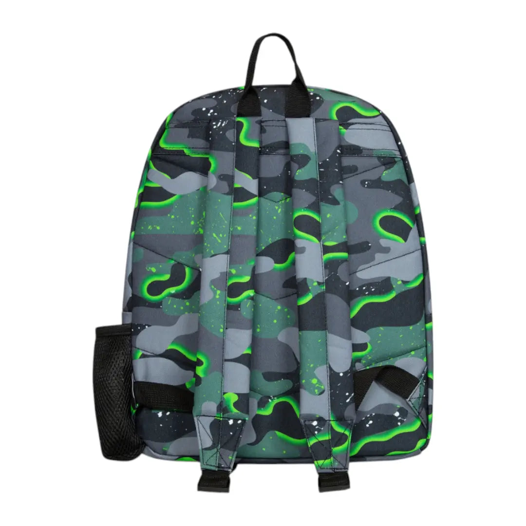 Iconic Green Glow Camo Backpack HYPE