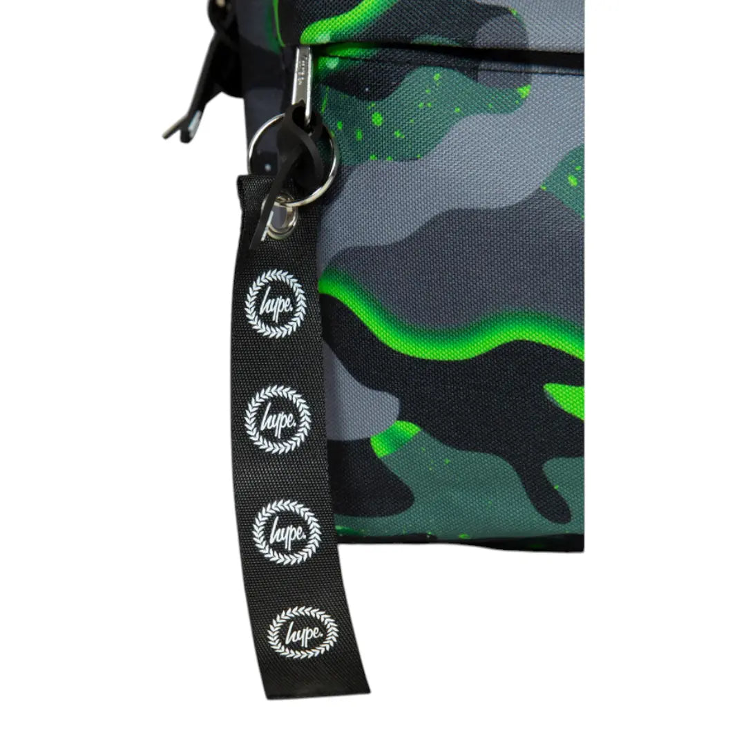 Iconic Green Glow Camo Backpack HYPE