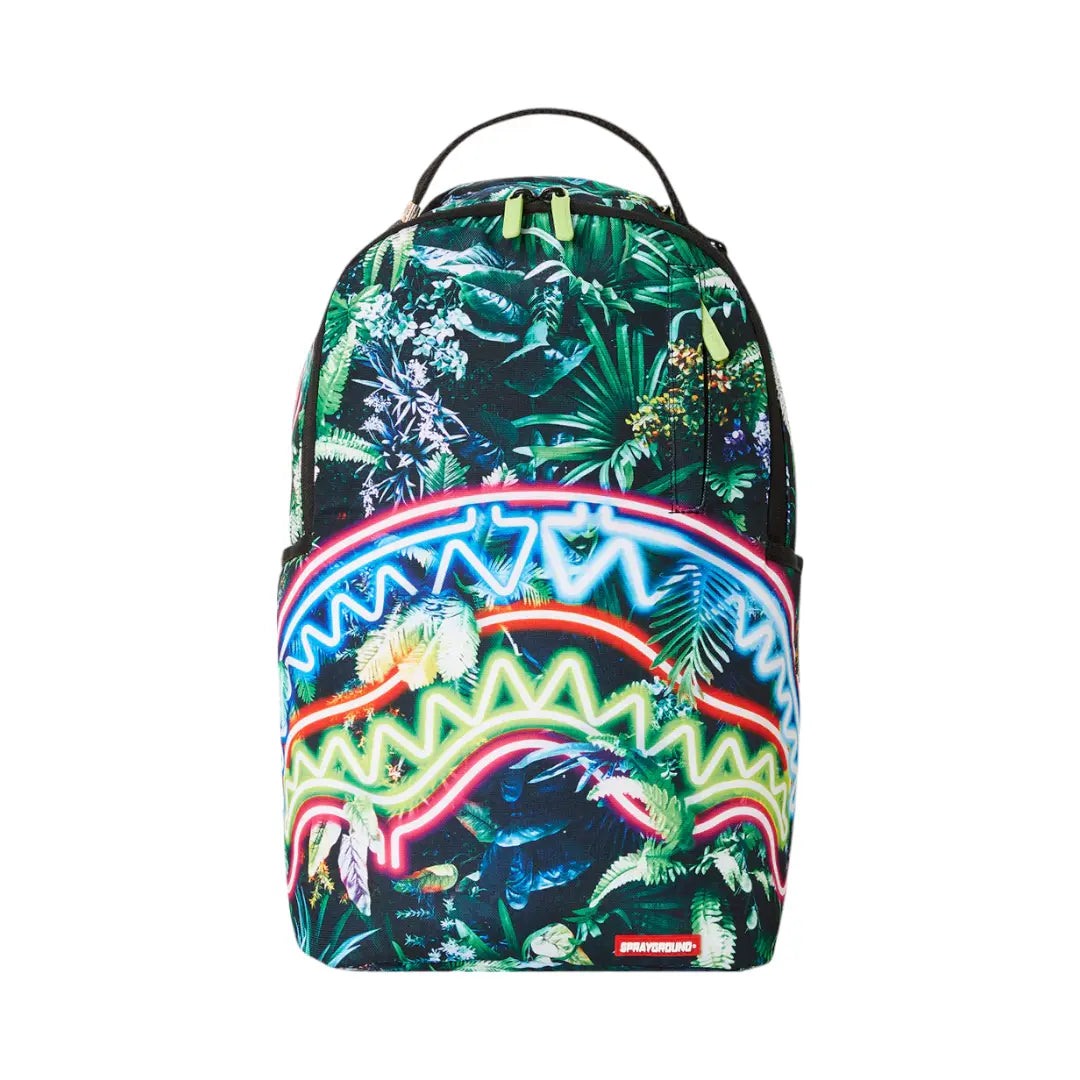 Neon Shark Jungle Dlxsr Backpack SPRAYGROUND