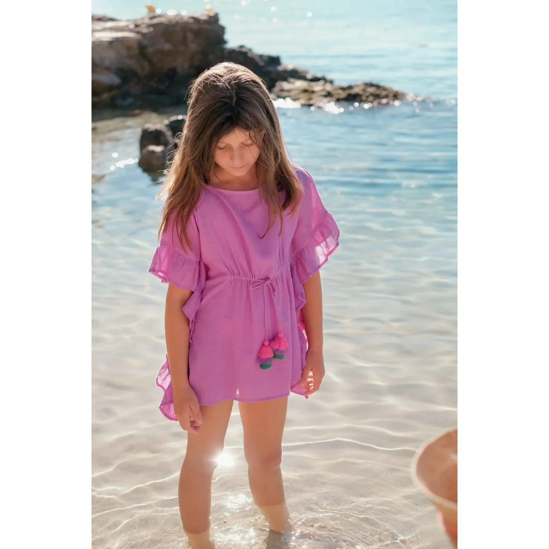 Lea Girls Swim Coverup - Purple