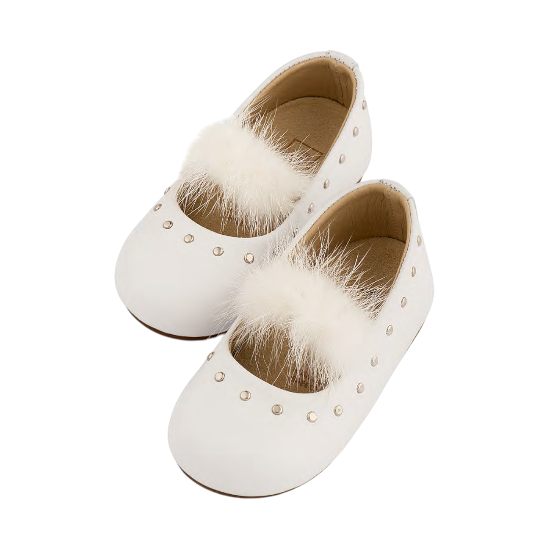 Babywalker Fur Ballerina - White