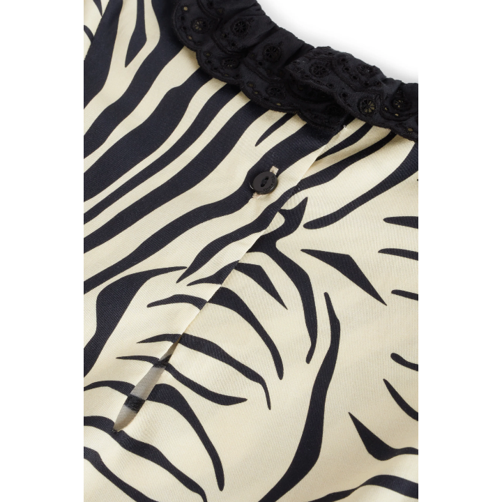 Zebra Black Baby Jumpsuit