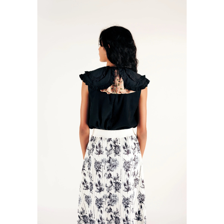 Clarissa Black Woven Blouse