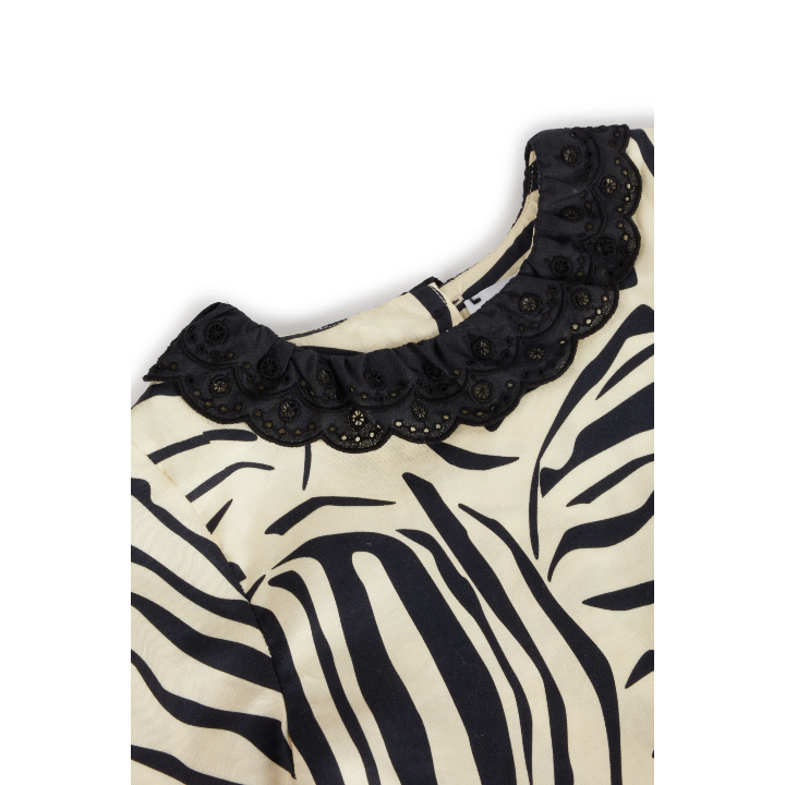 Zebra Black Baby Jumpsuit