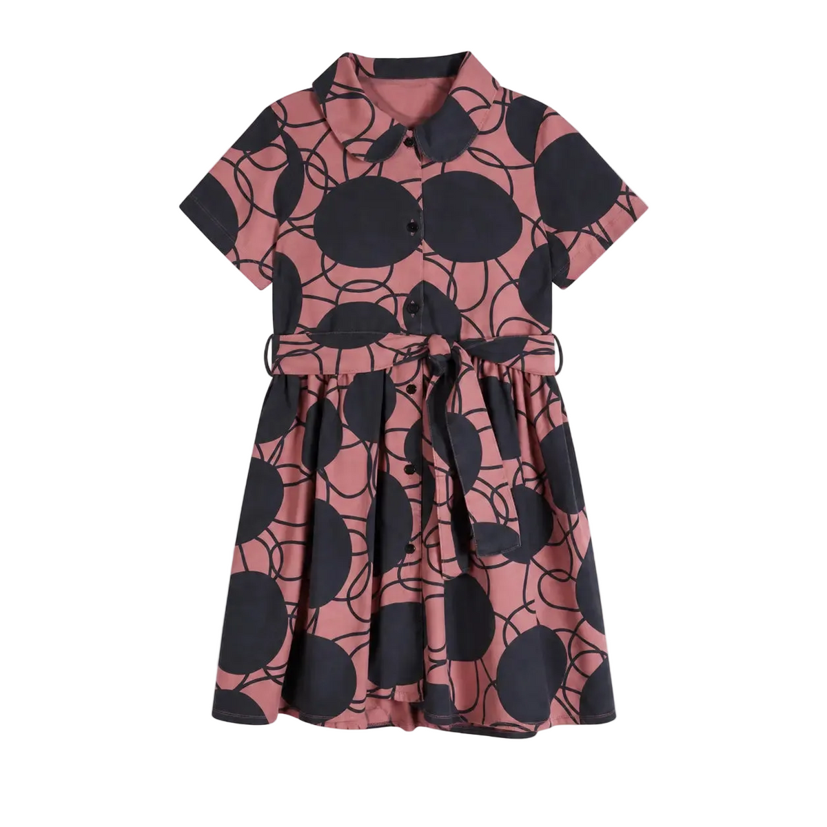 Elisabete Retro Flowers Pink Dress product image