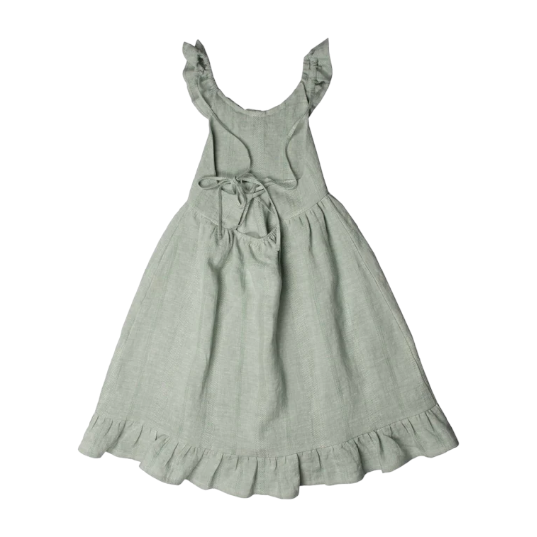 Green Linen Dress