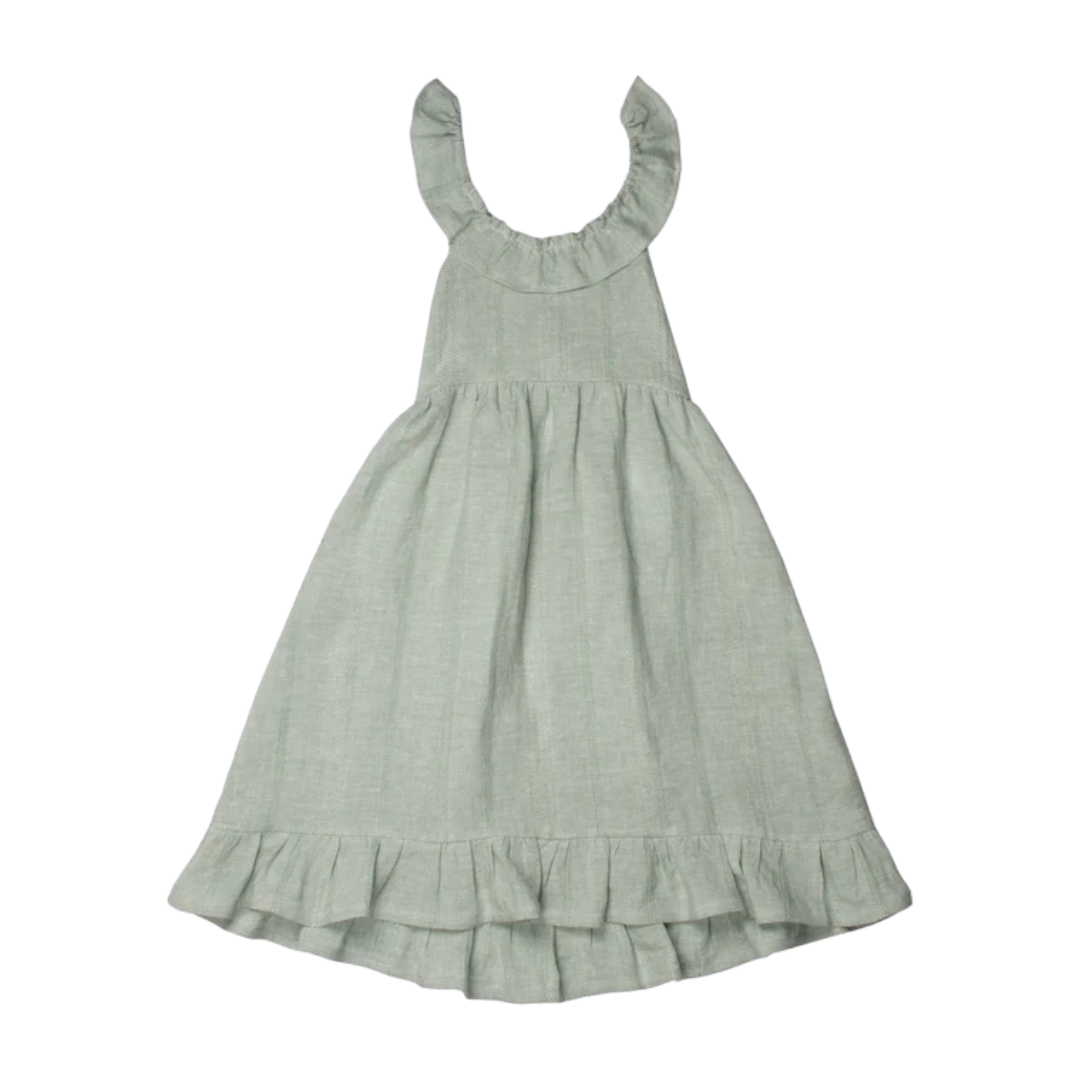 Green Linen Dress