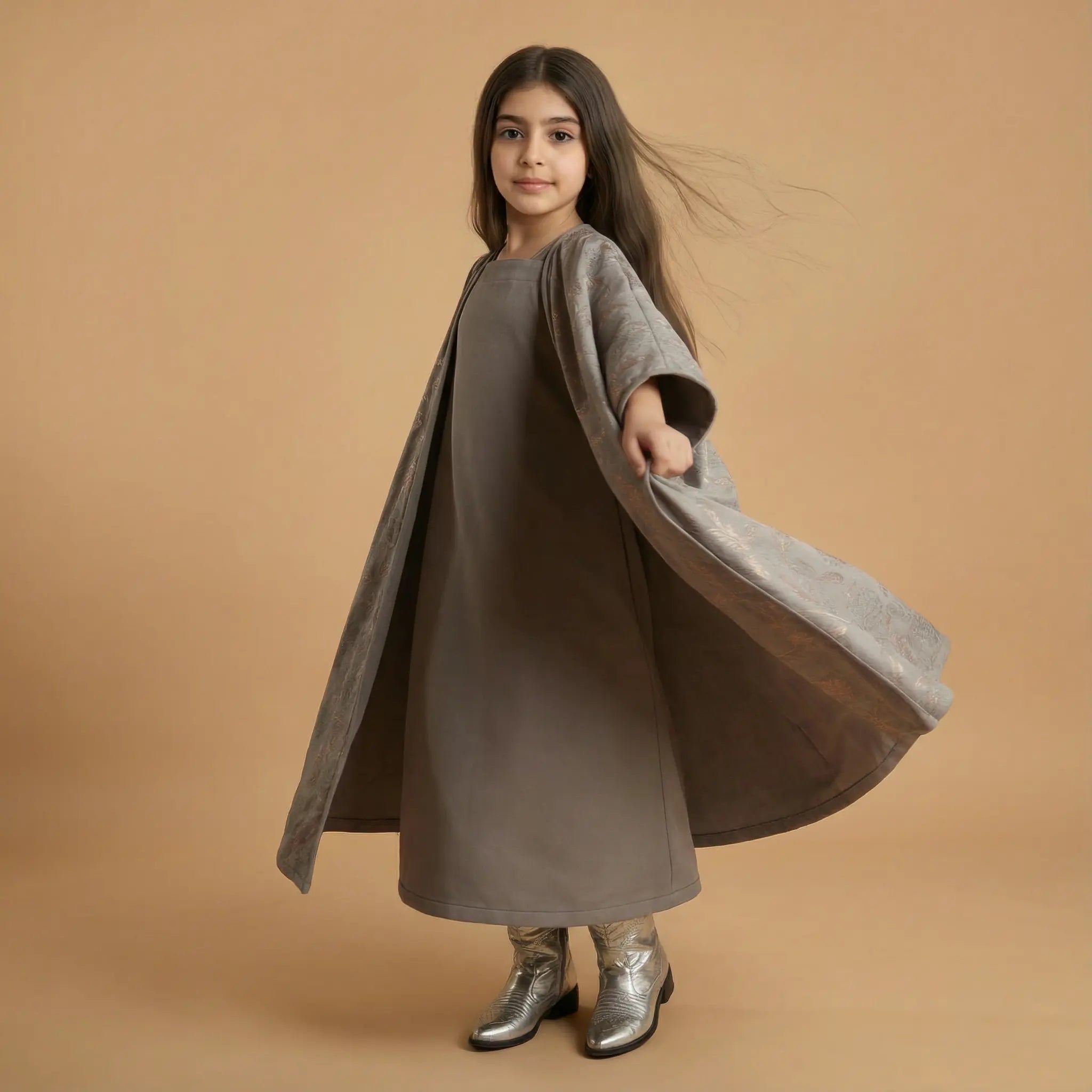 Ayla Silver Bisht Set LAYALEE