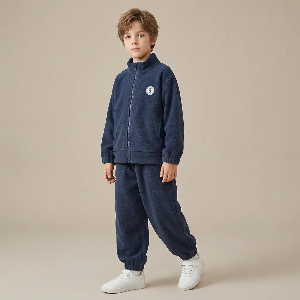 Deep Navy Nordic Cloud Thermal Fleece Set ORELIE