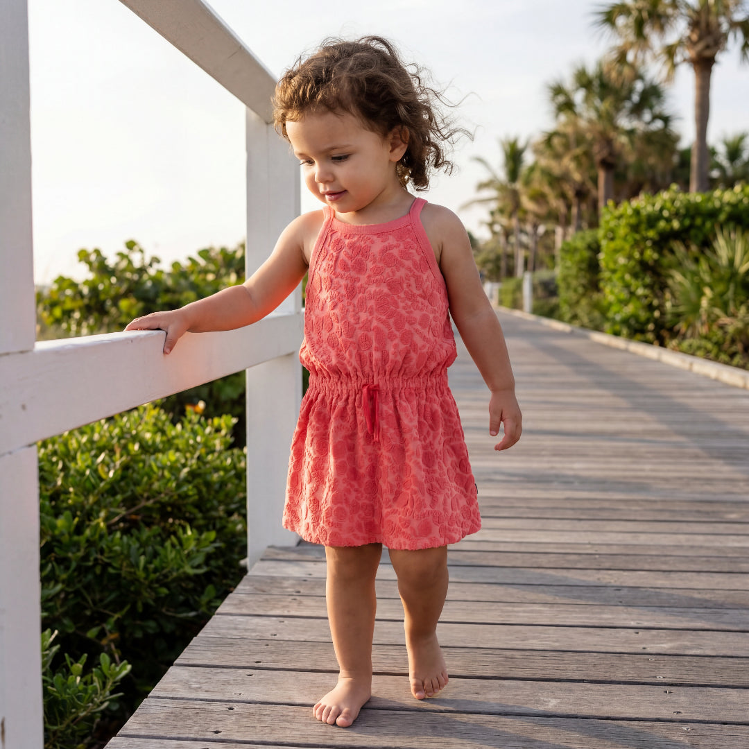 Girls Citrus Bloom Terry Dress