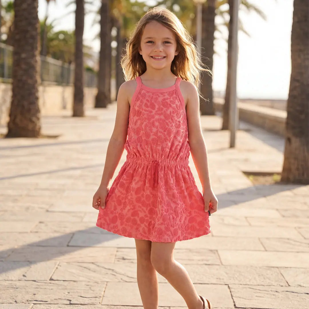 Girls Citrus Bloom Terry Dress Molo