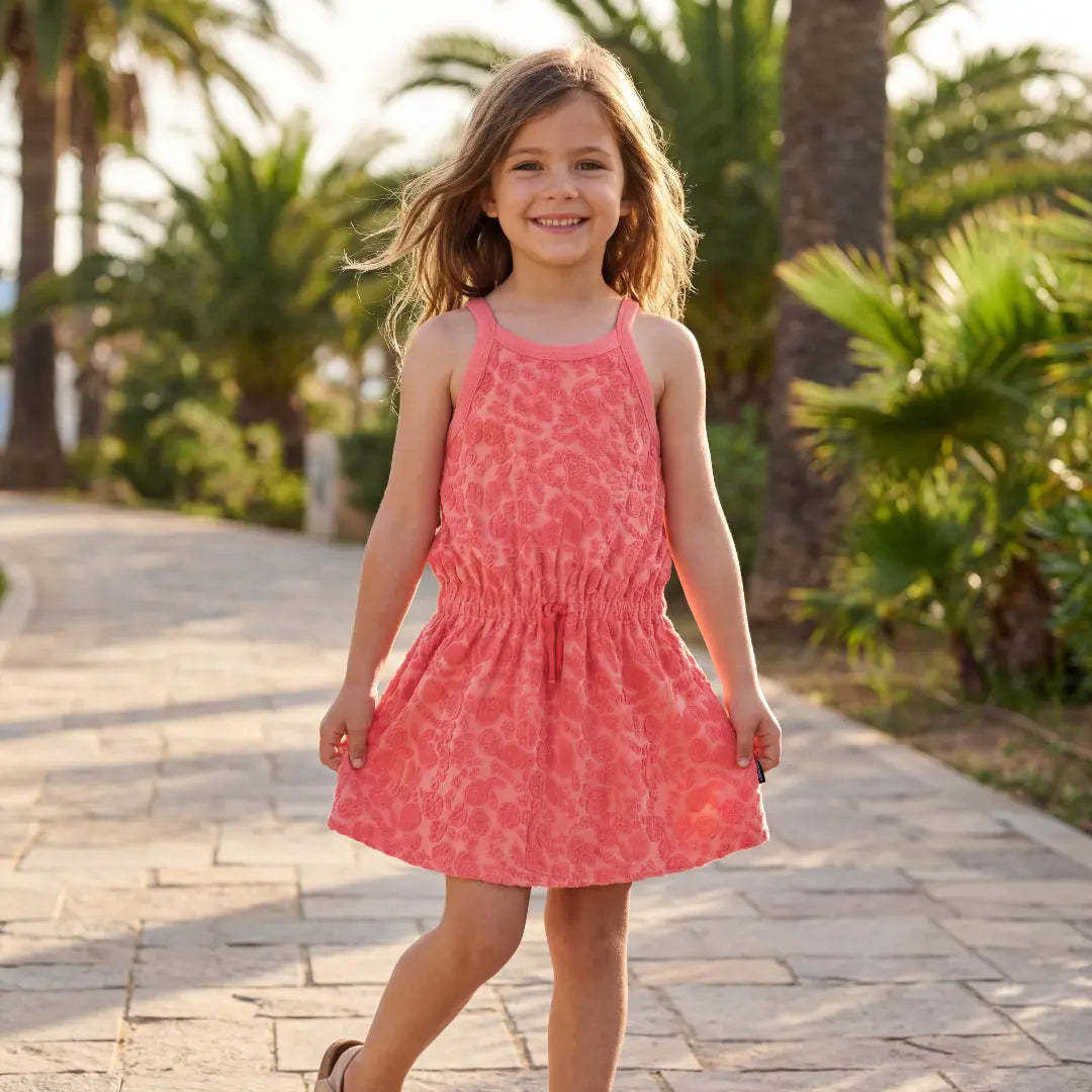 Girls Citrus Bloom Terry Dress Molo