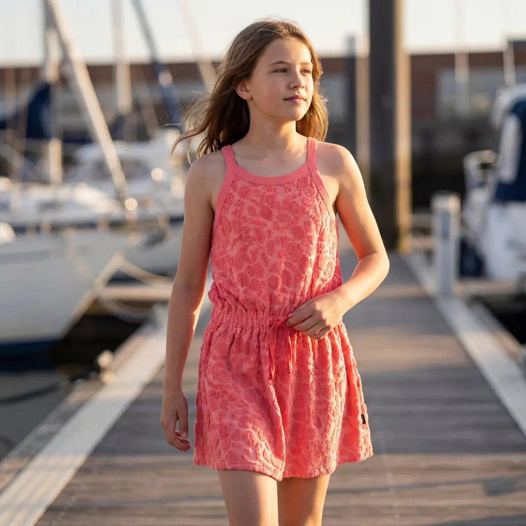 Girls Citrus Bloom Terry Dress Molo
