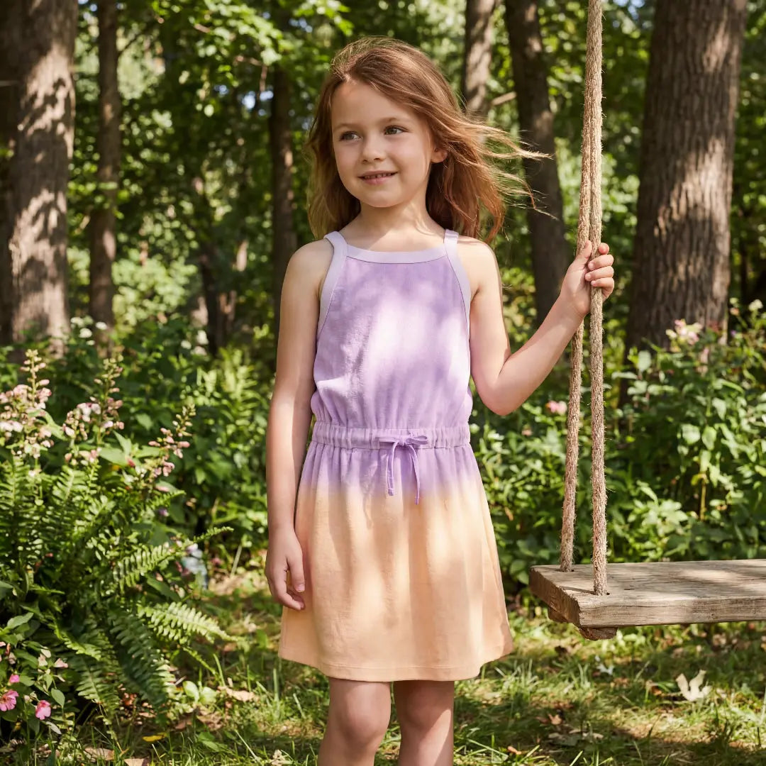 Girls Sunset Fade Dress Molo