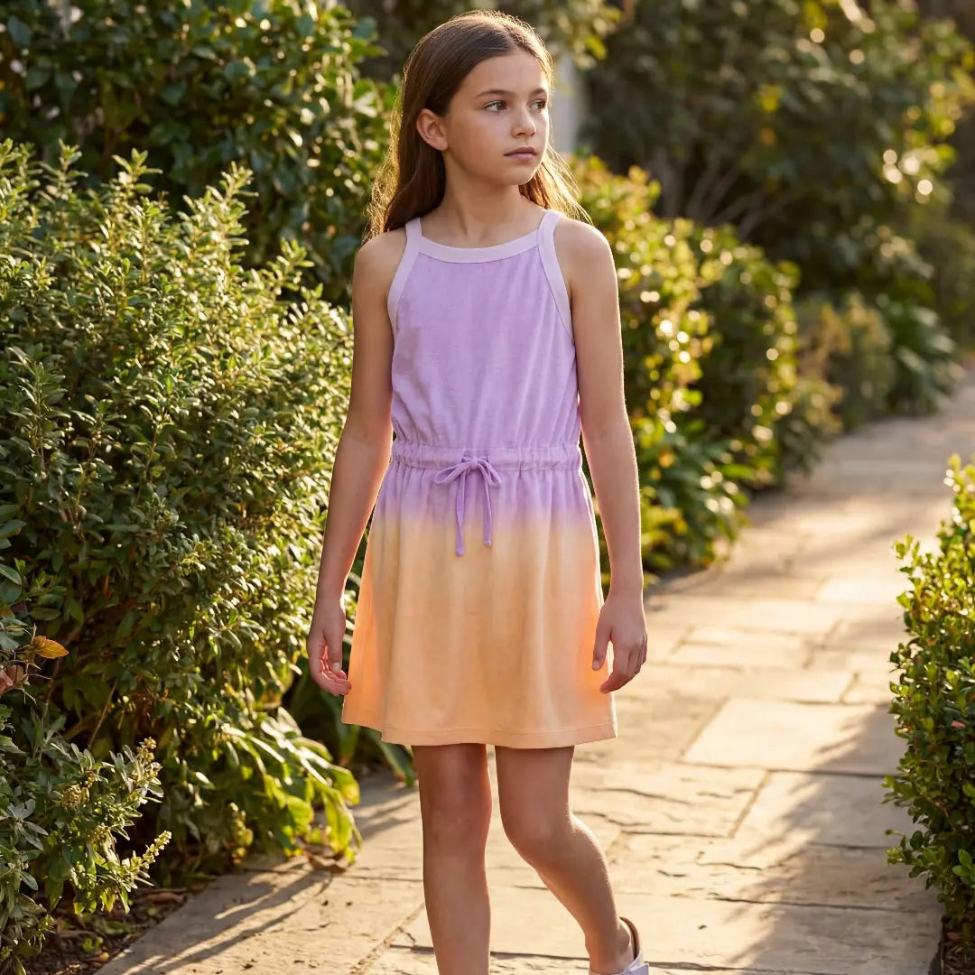 Girls Sunset Fade Dress Molo