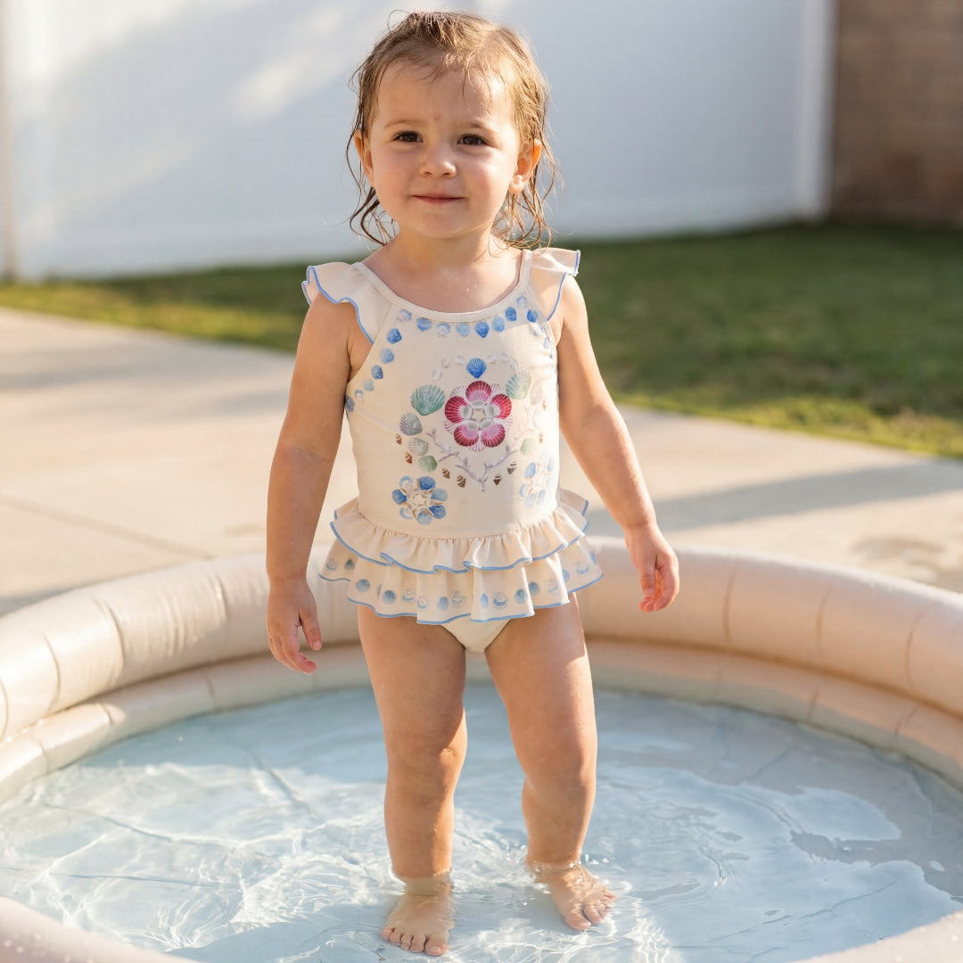Baby Sea Shell Deco Swimsuit