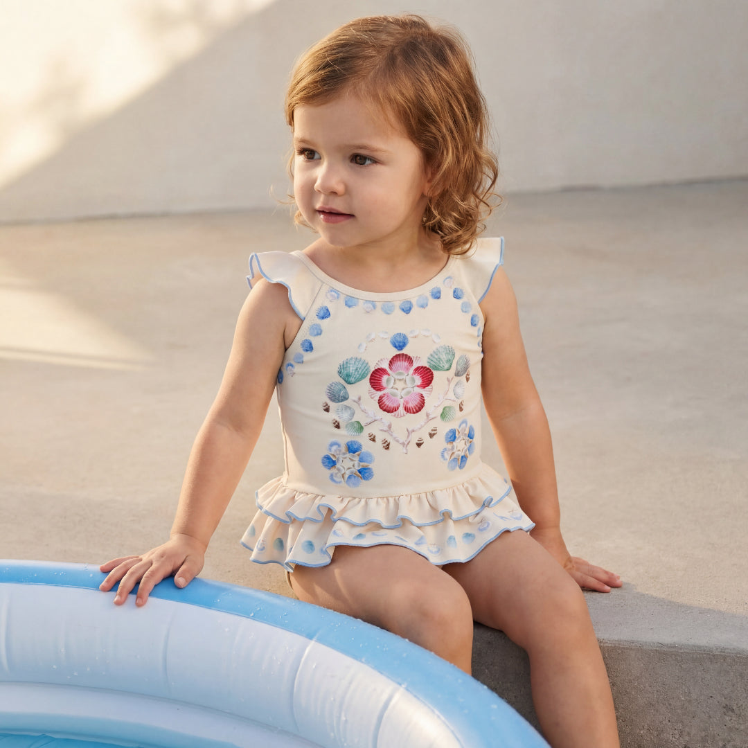 Baby Sea Shell Deco Swimsuit