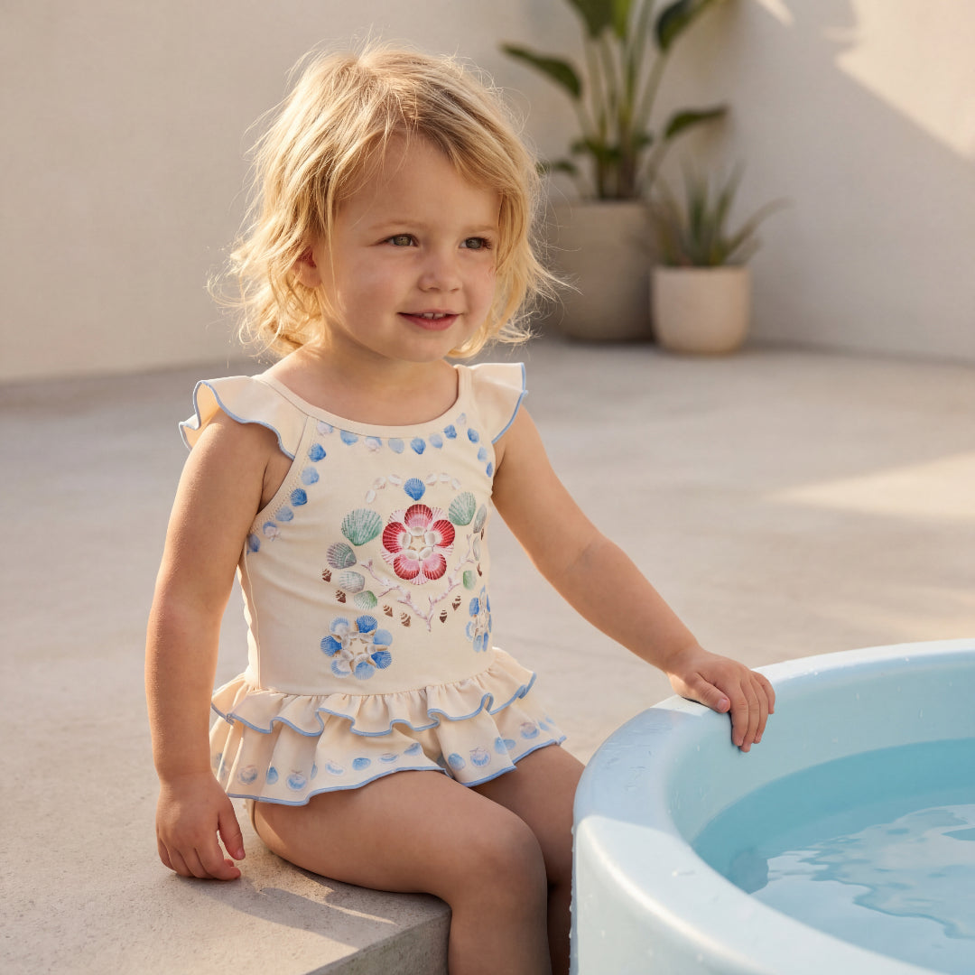 Baby Sea Shell Deco Swimsuit
