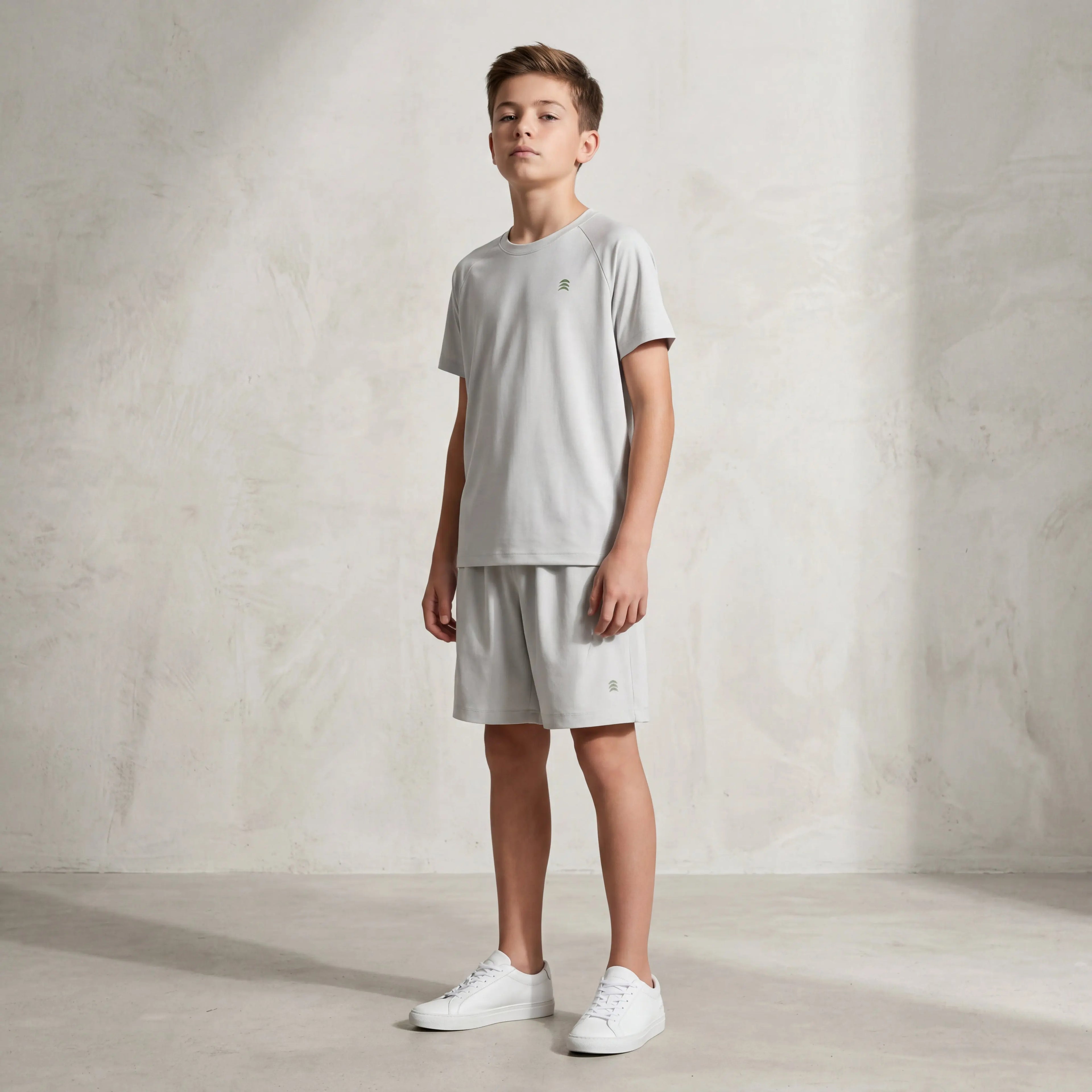 Boys Grey T-Shirt & Shorts Set Sol Vera