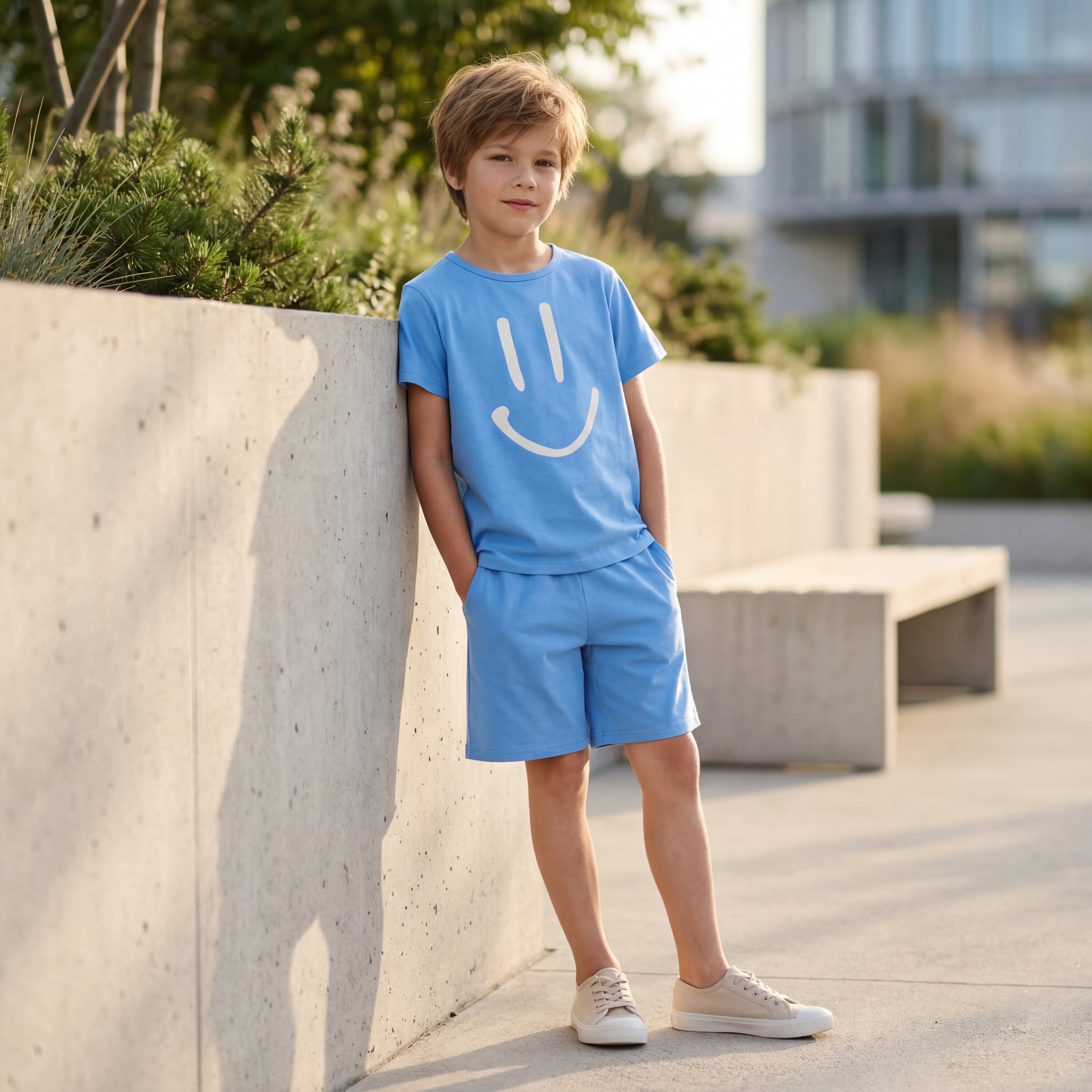 Boys Blue Tide Shirt & Shorts Set