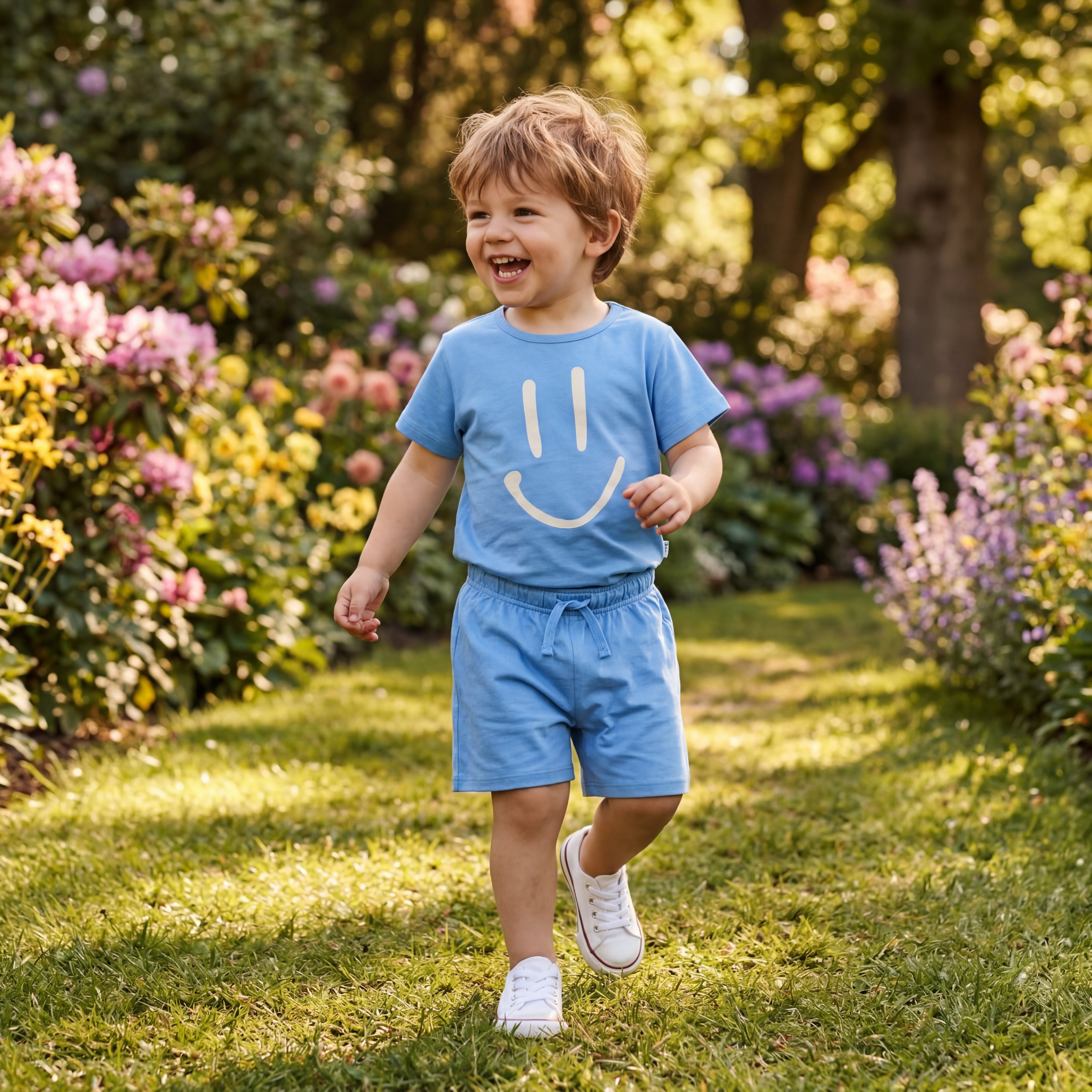 Boys Blue Tide Shirt & Shorts Set