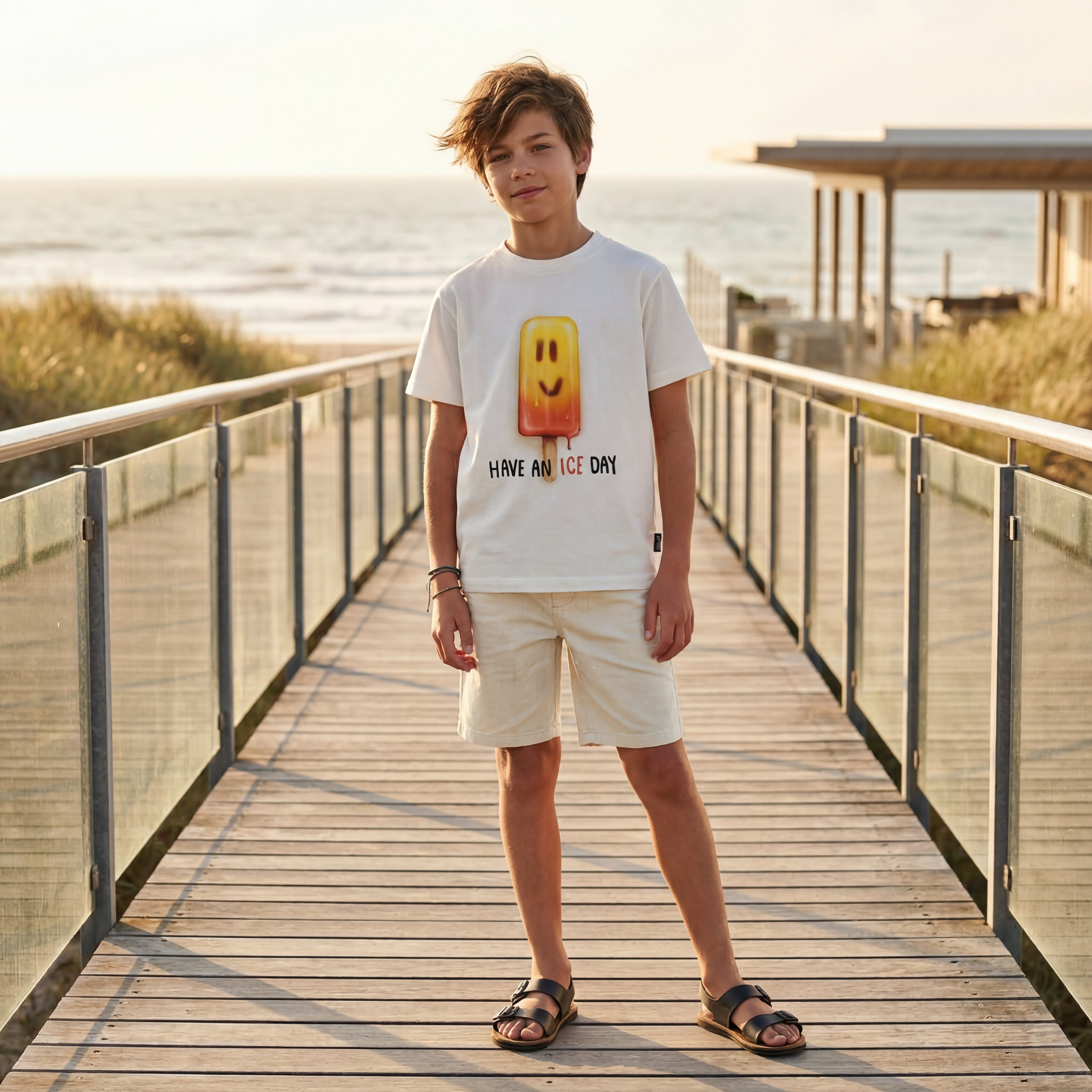 Boys Ice Day Organic Cotton T-Shirt