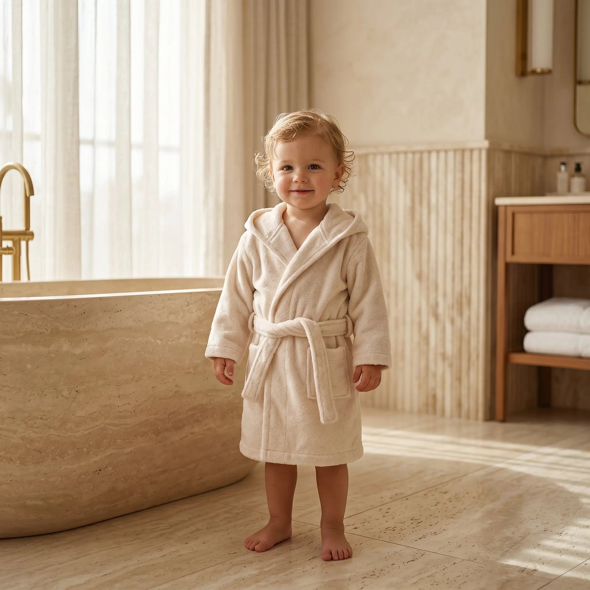 Sand Terry Bath Robe GARBO & FRIENDS