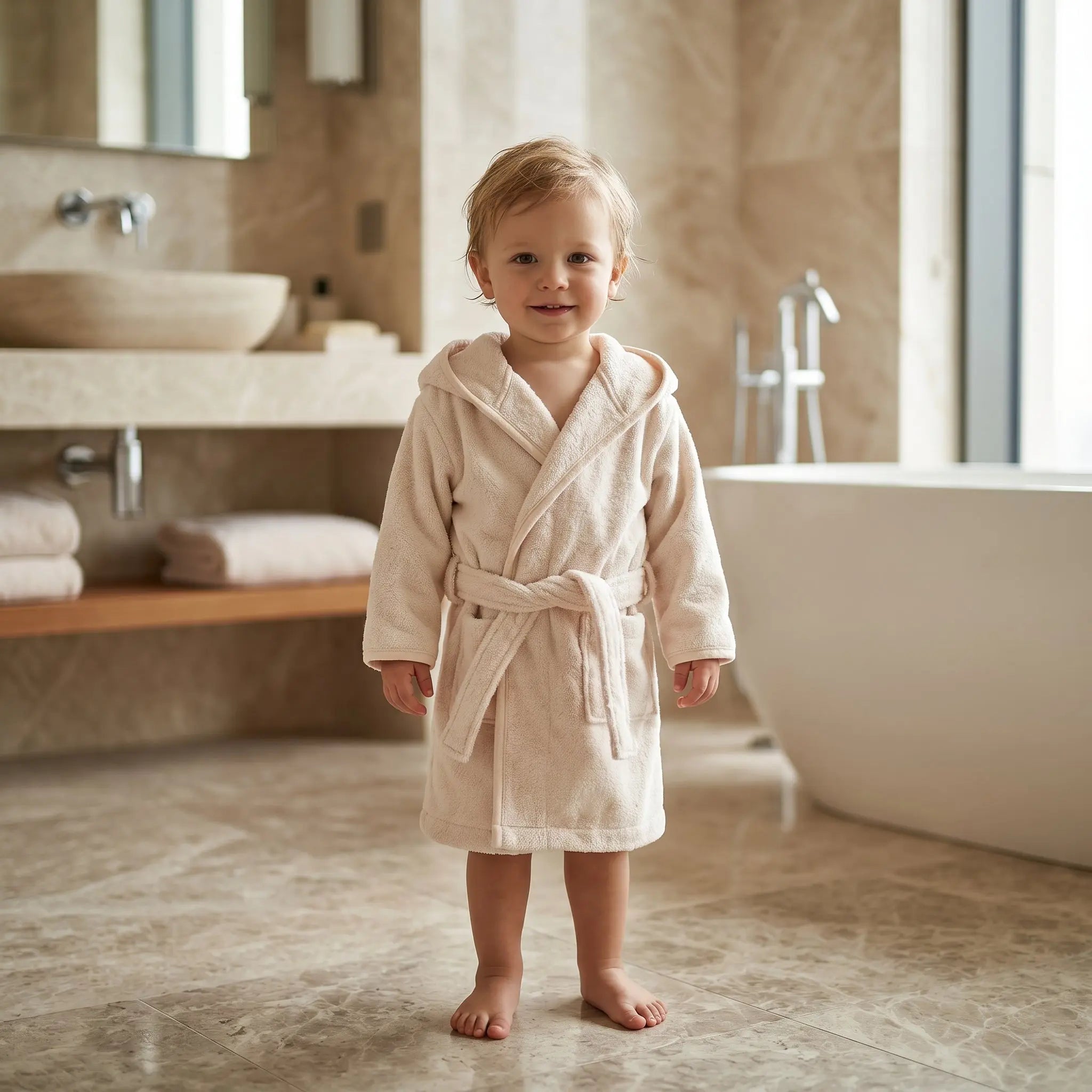 Sand Terry Bath Robe GARBO & FRIENDS