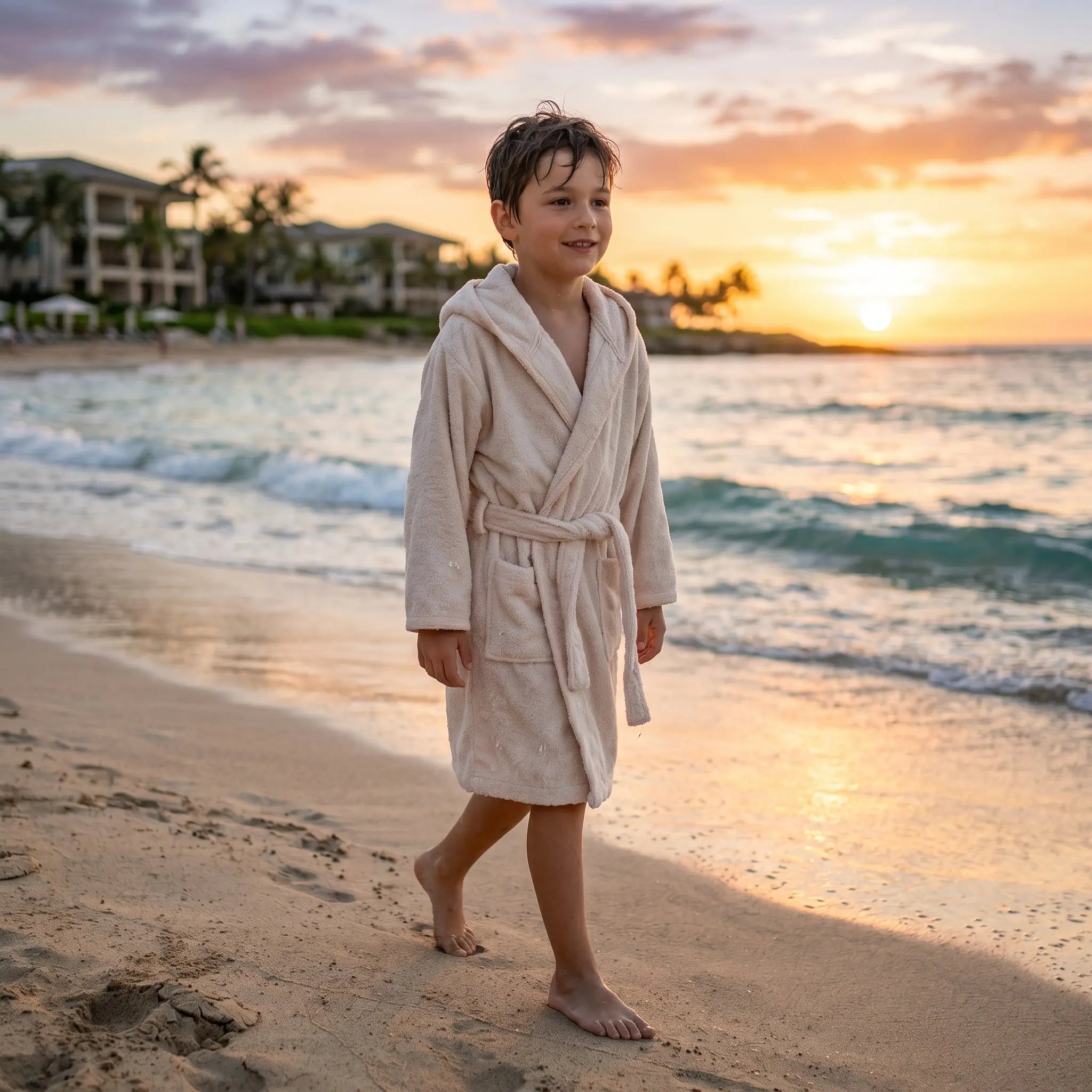 Sand Terry Bath Robe GARBO & FRIENDS
