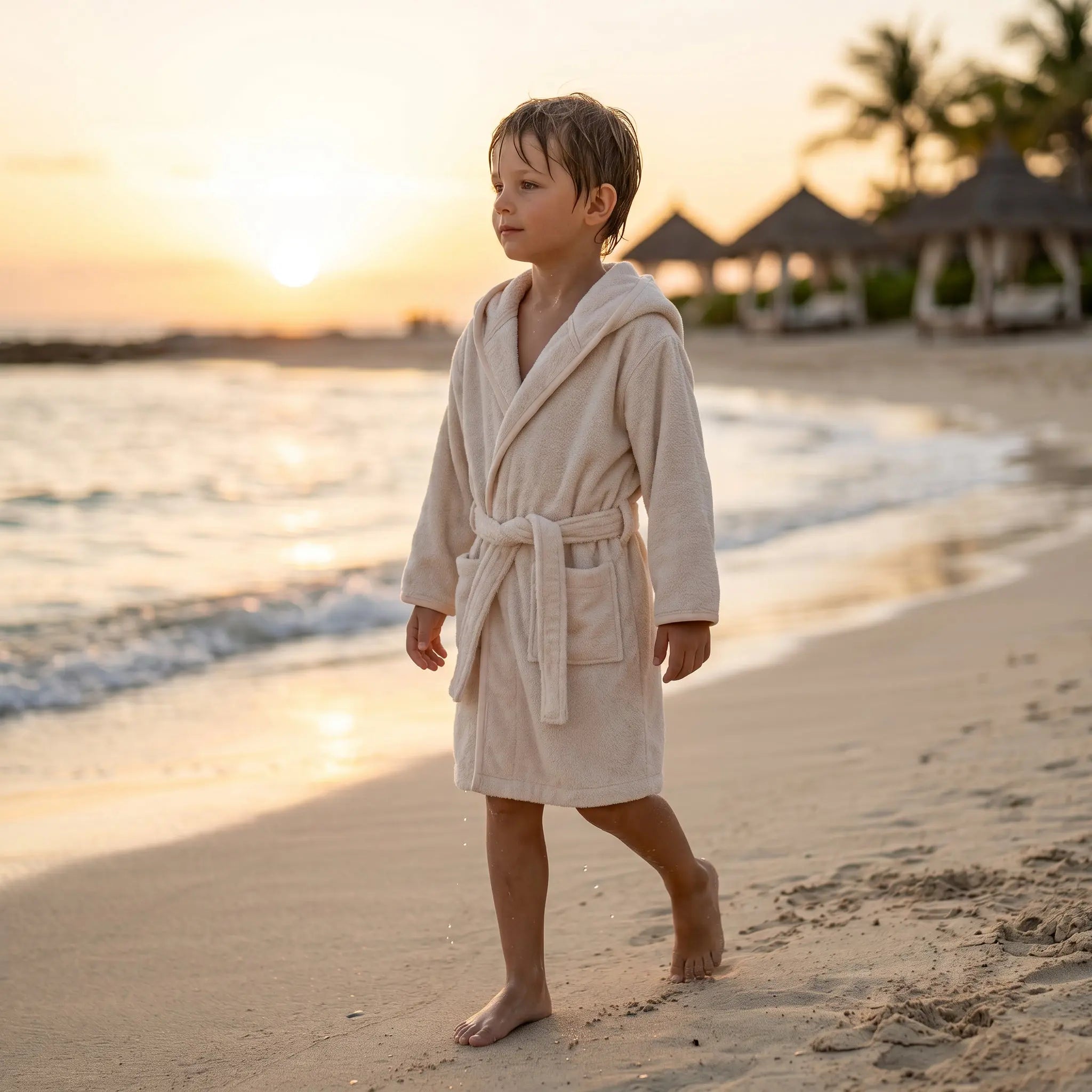 Sand Terry Bath Robe GARBO & FRIENDS