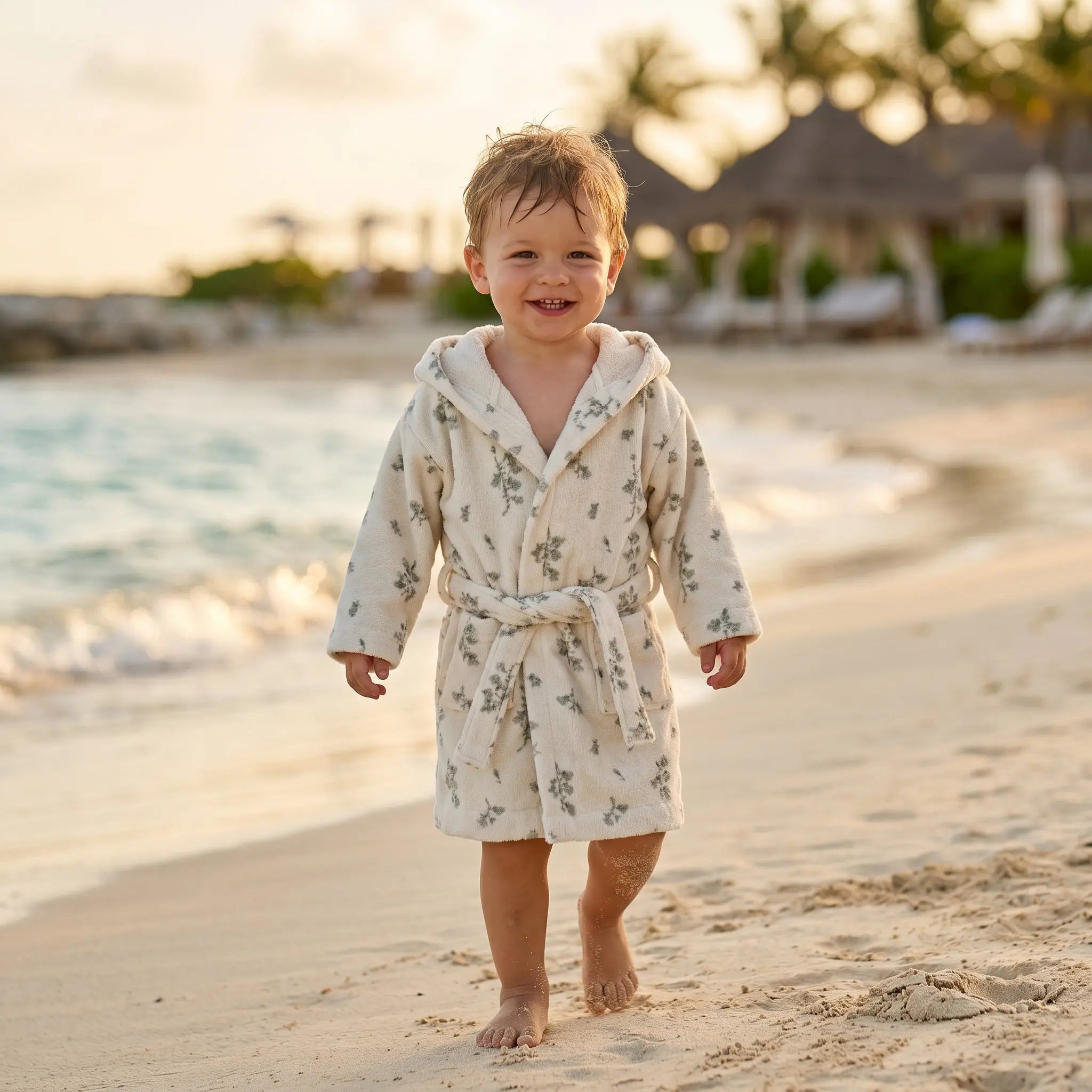 Bluebell Terry Bath Robe GARBO & FRIENDS