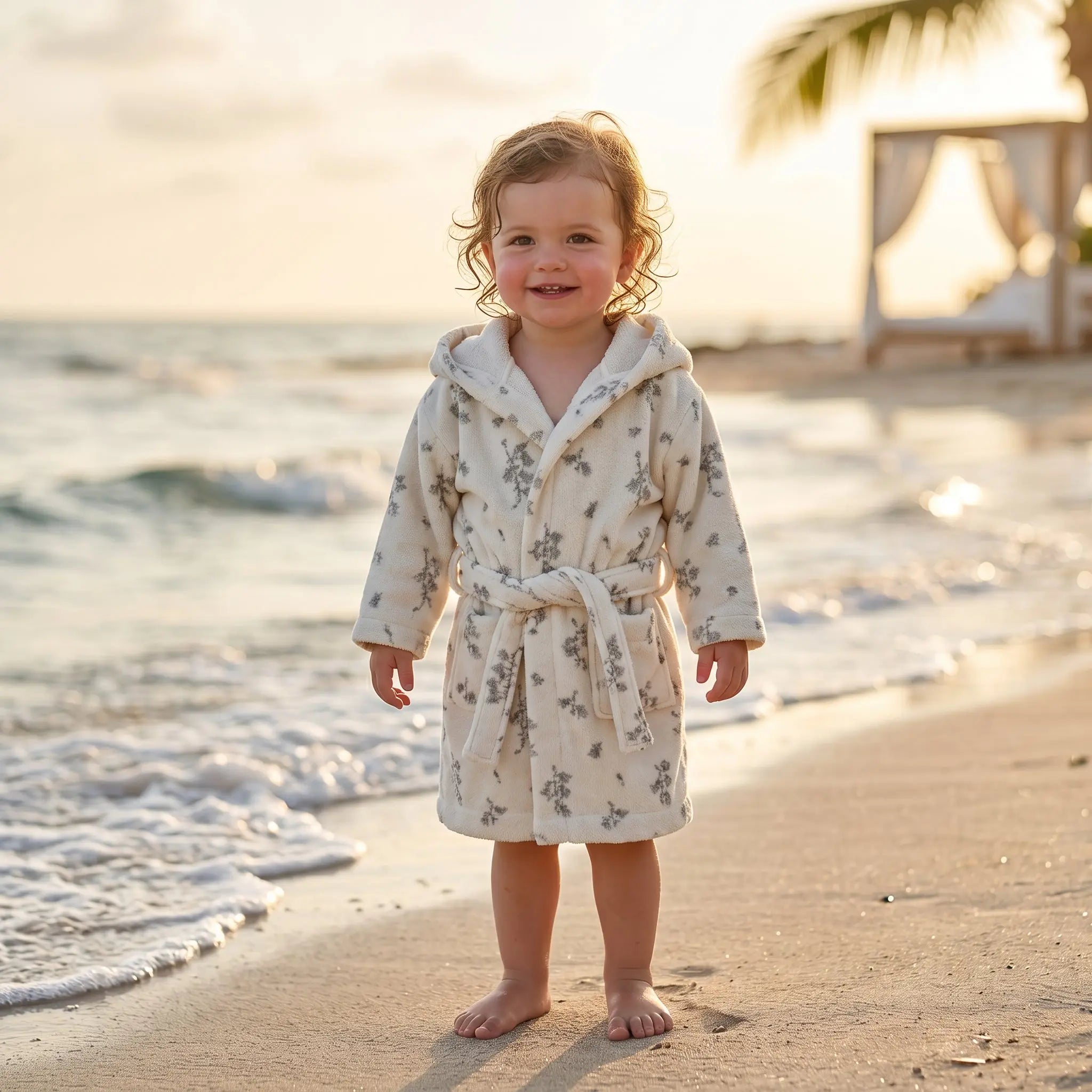 Bluebell Terry Bath Robe GARBO & FRIENDS