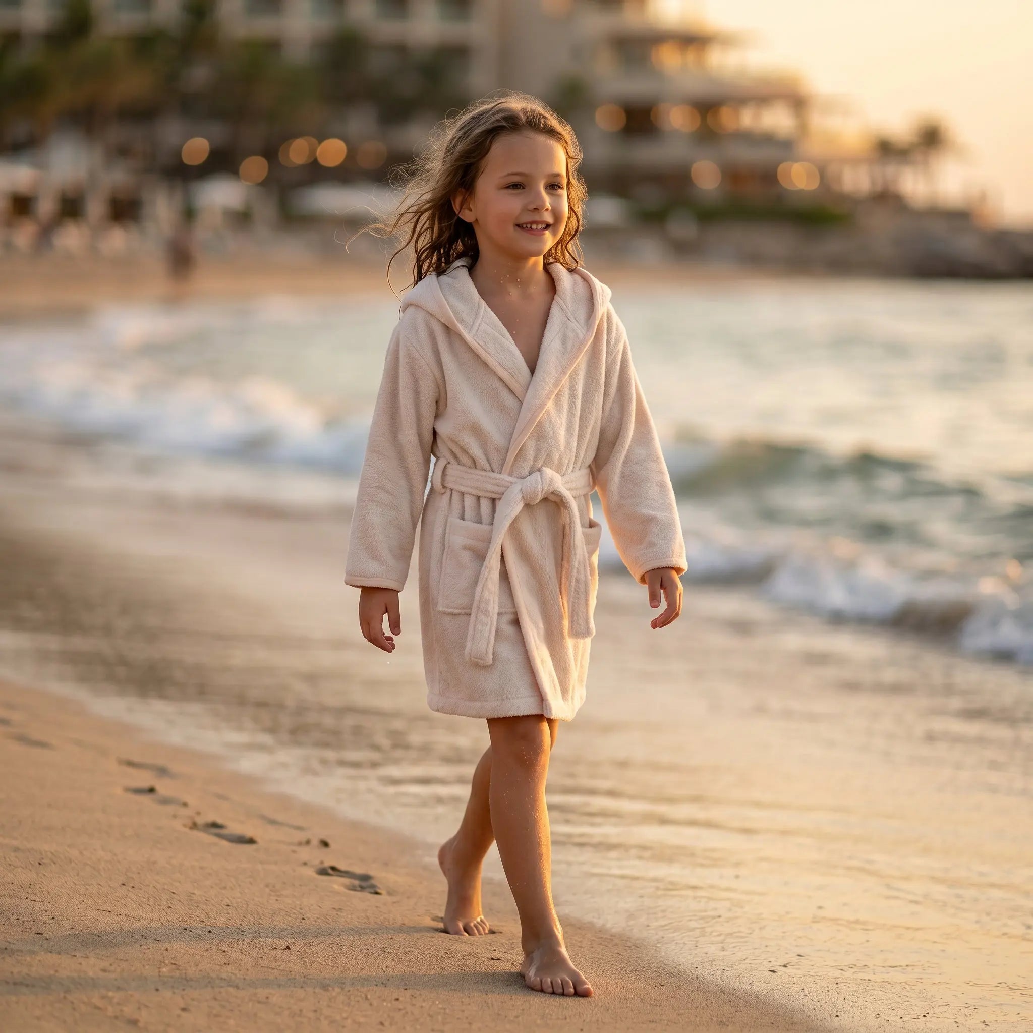 Sand Terry Bath Robe GARBO & FRIENDS