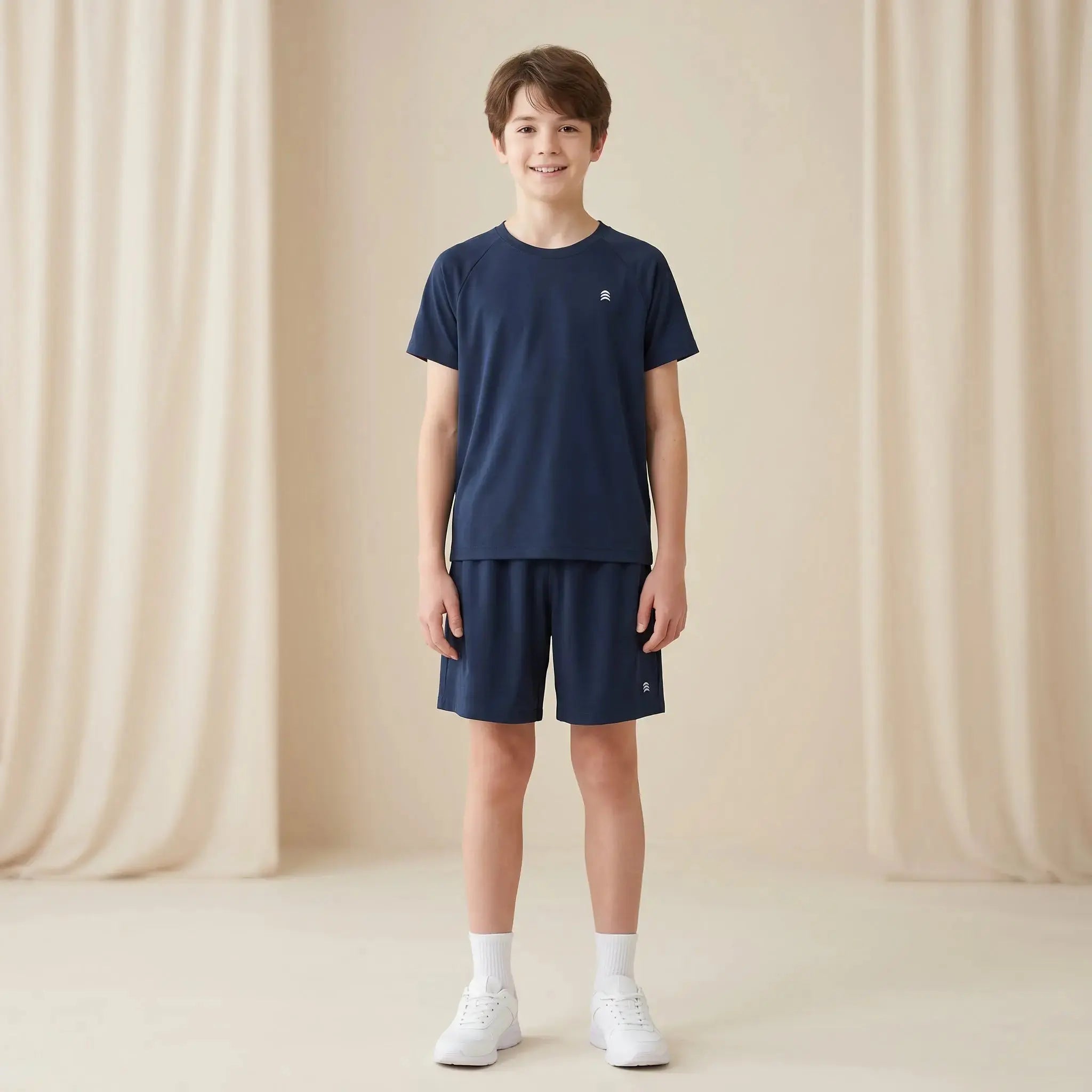 Boys Navy T-Shirt & Shorts Set Sol Vera