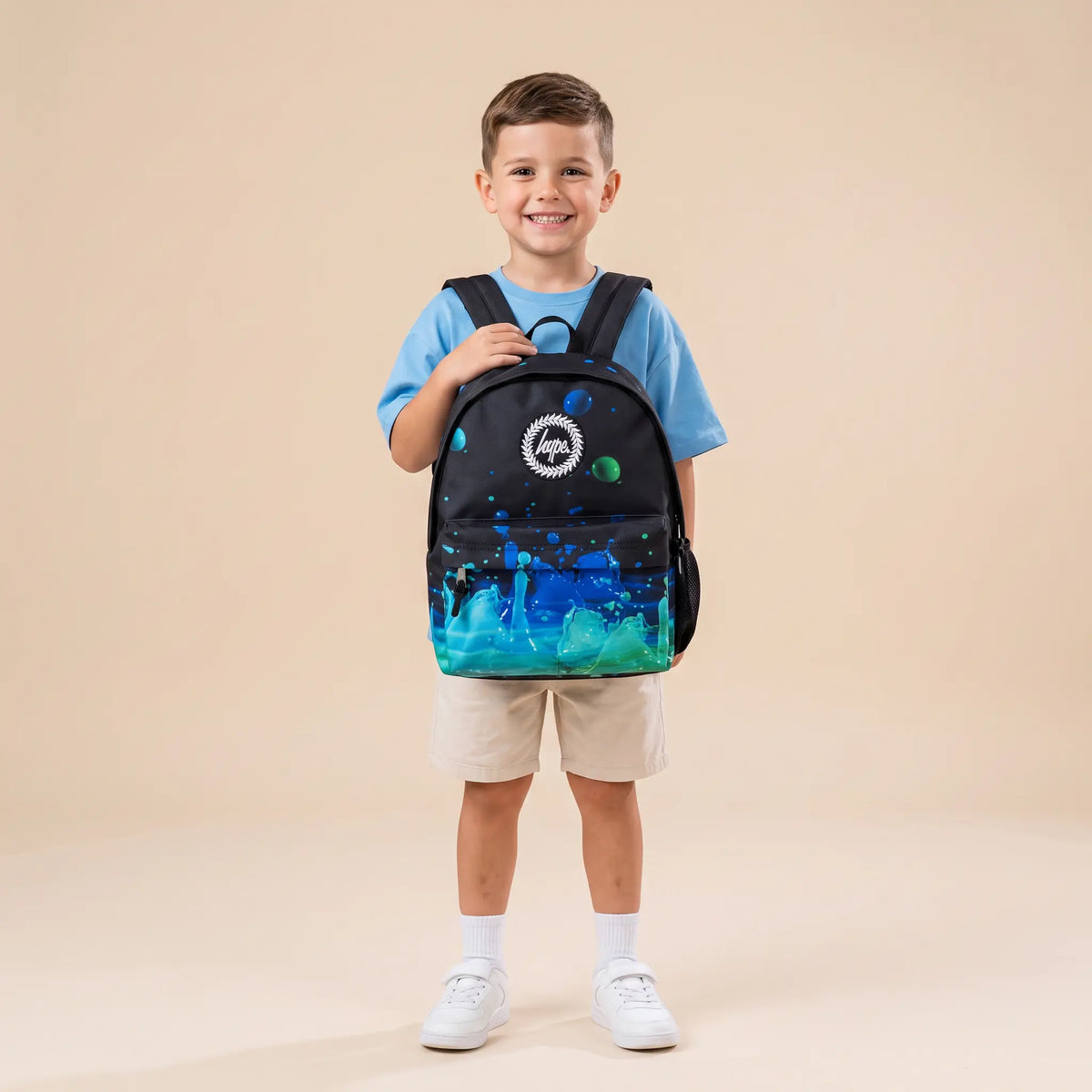 Iconic Black 3D Droplets Backpack HYPE