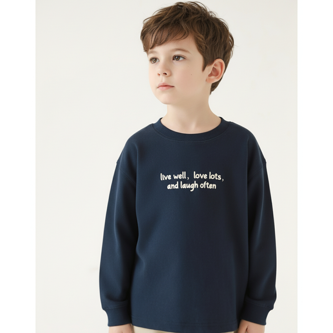 Simple Words Tee - Navy