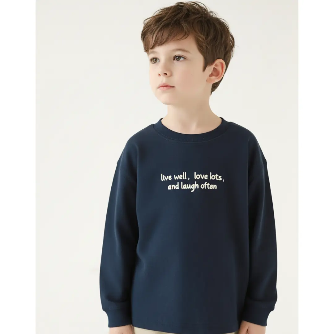 Simple Words Tee - Navy ORELIE