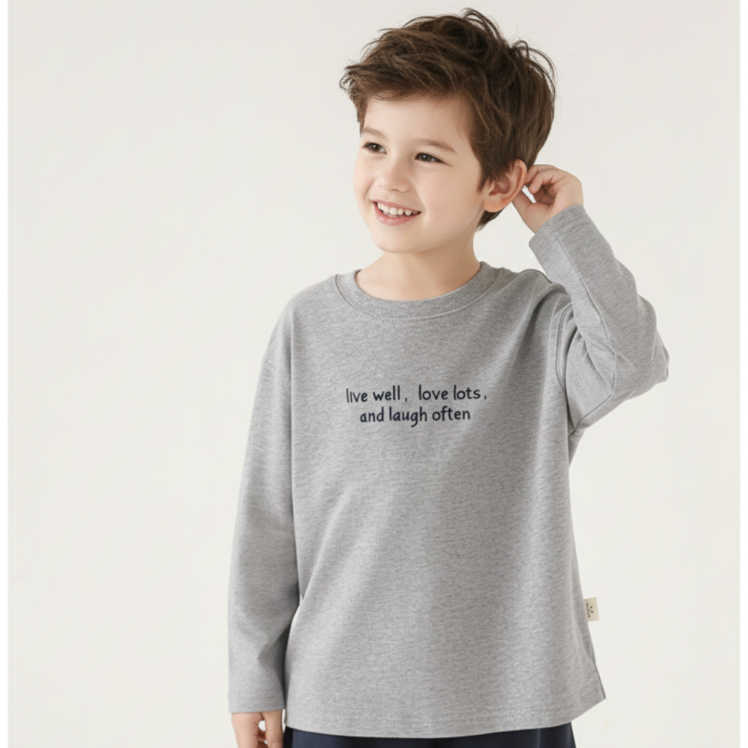 Simple Words Tee - Gray