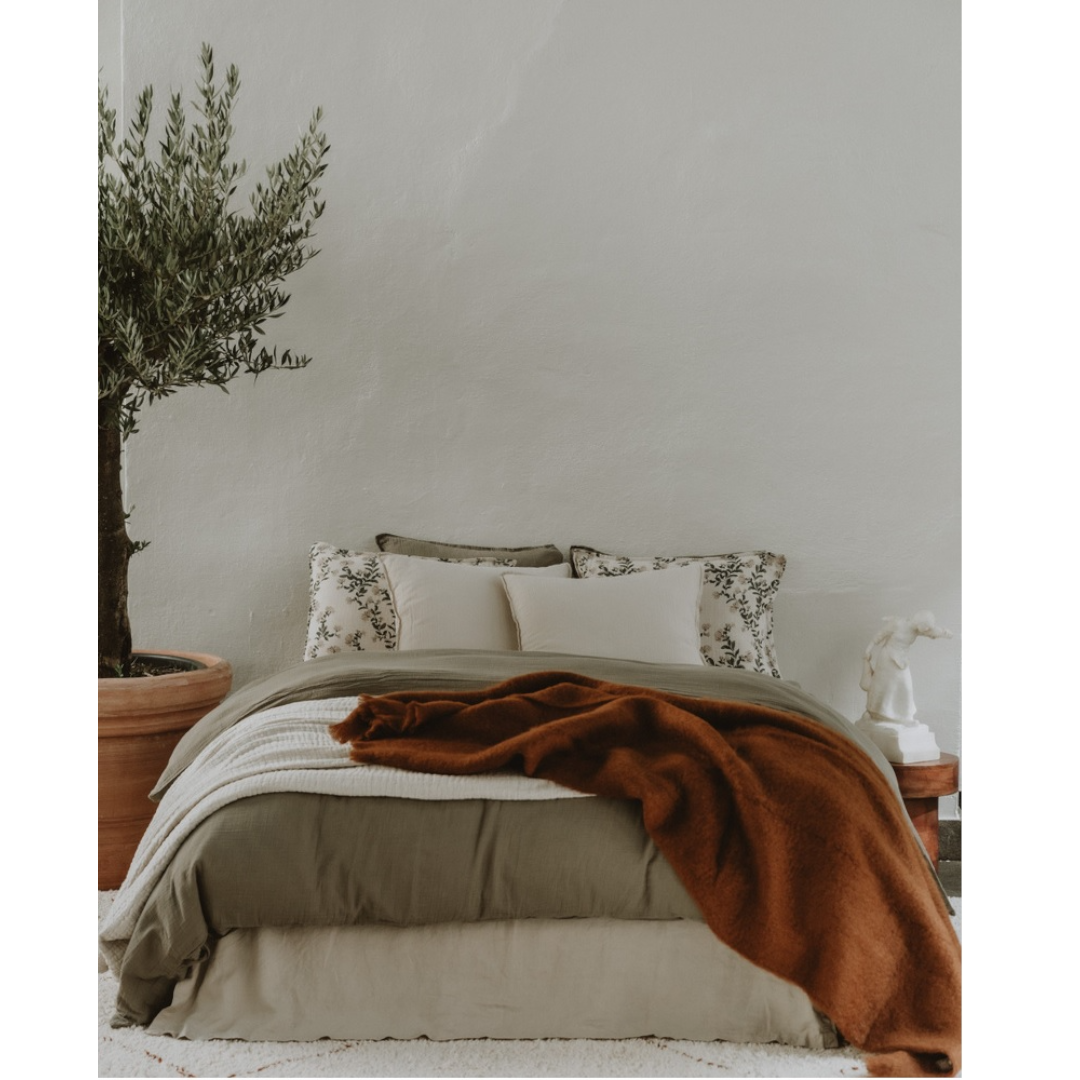 Geranium Muslin Duvet Cover Double