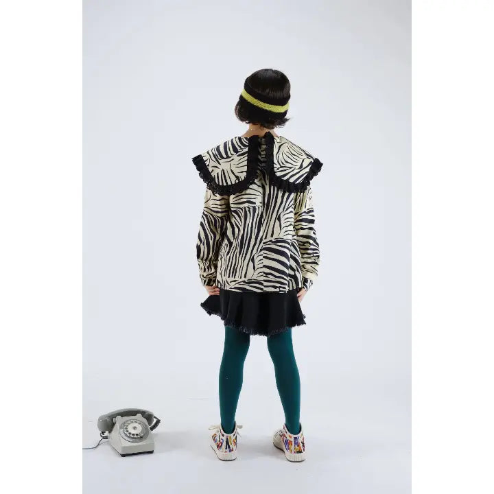 Zebra Black Blouse WOLF & RITA