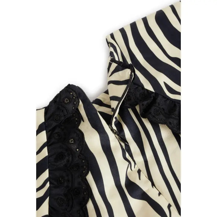 Zebra Black Blouse WOLF & RITA