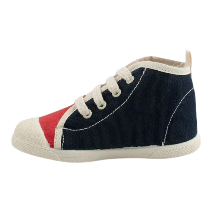 Color Block Hi-top Sneakers