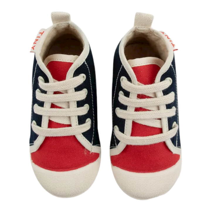 Color Block Hi-top Sneakers