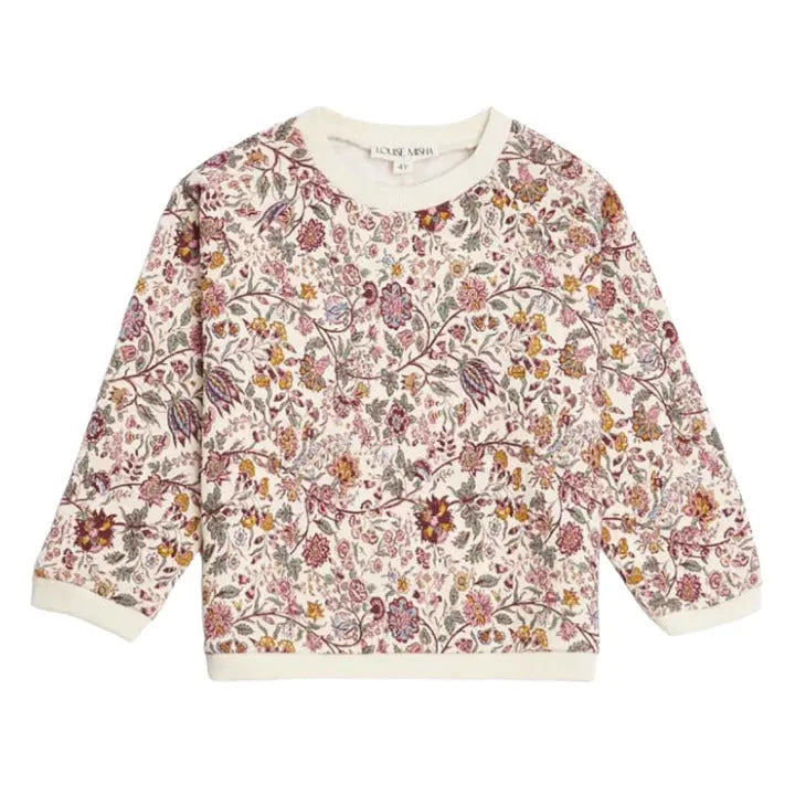 Kyra Sweatshirt - Cream Savage Garden LOUISE MISHA